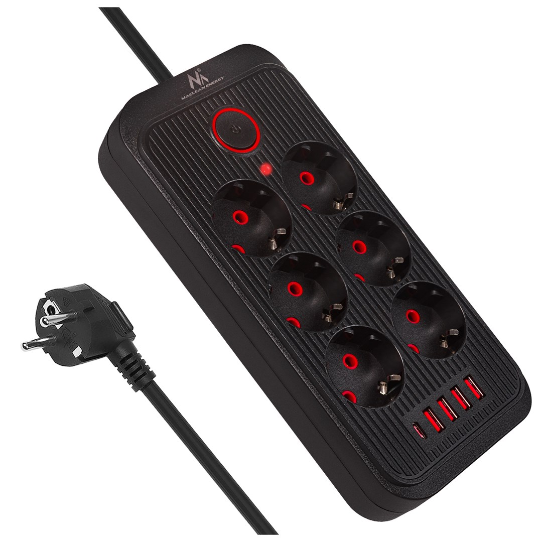 Produžni kabel MACLEAN POWER STRIP MCE389 B 6 utičnica-0