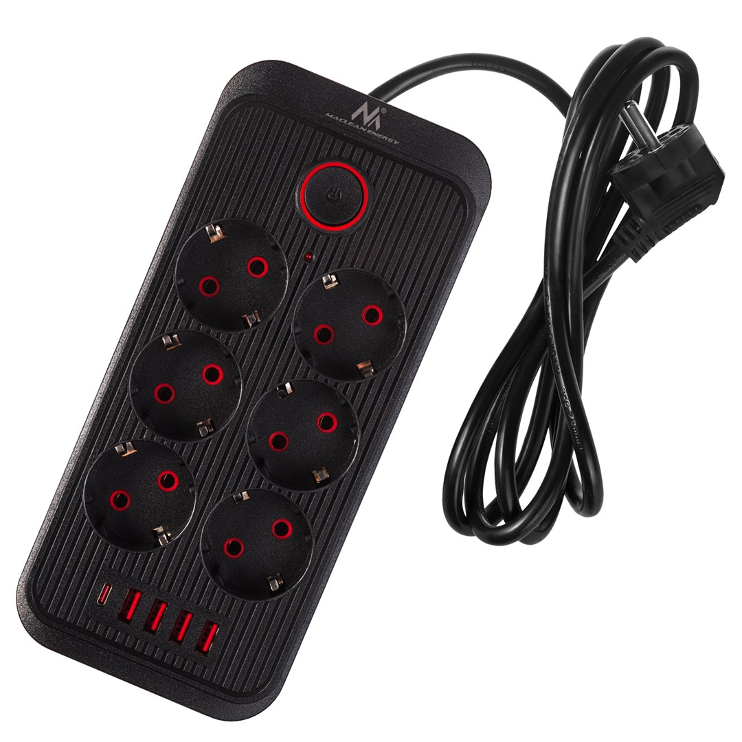 Produžni kabel MACLEAN POWER STRIP MCE389 B 6 utičnica-1