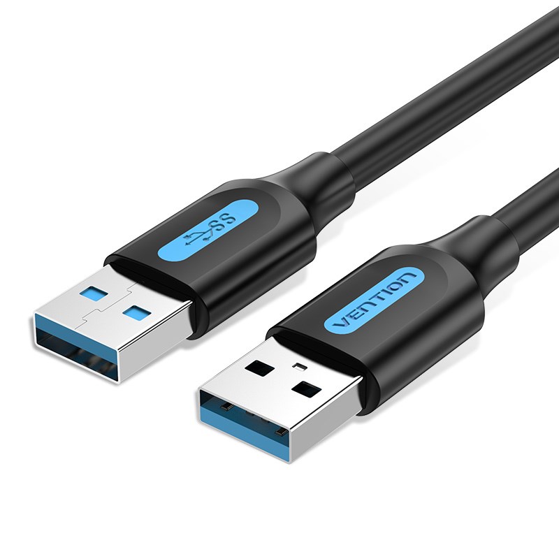 Kabel VENTION Vention USB 3.0 A Muški to A Muški 0.5M Crni PVC Tip