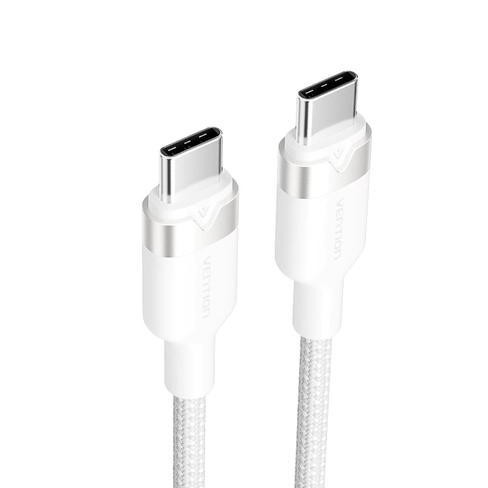 Kabel VENTION USB-C to C 3A 480Mbps 60W 2m WH-1