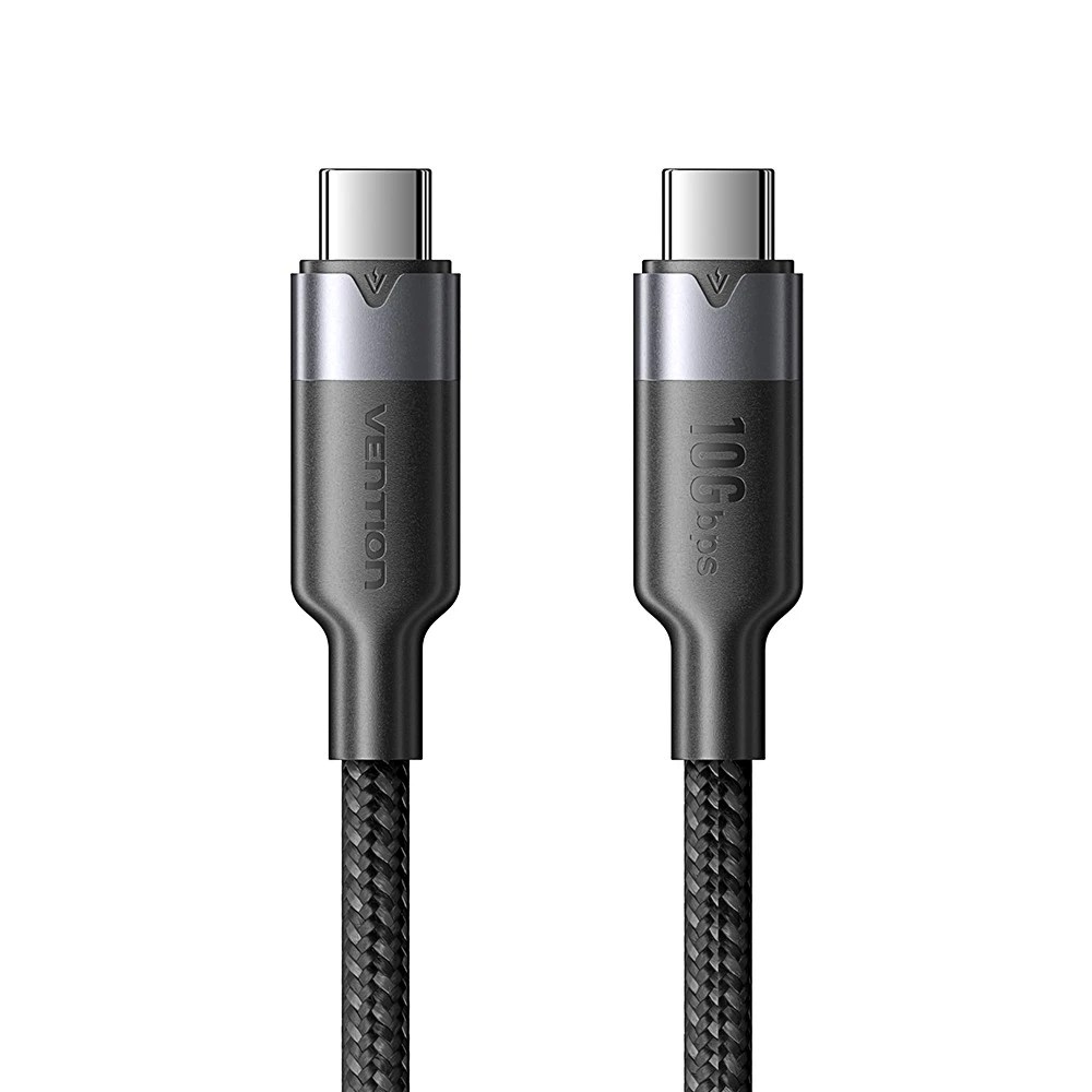 Kabel VENTION Vention USB 3.2 5A 10Gbps 1m BK USB-C to C-2