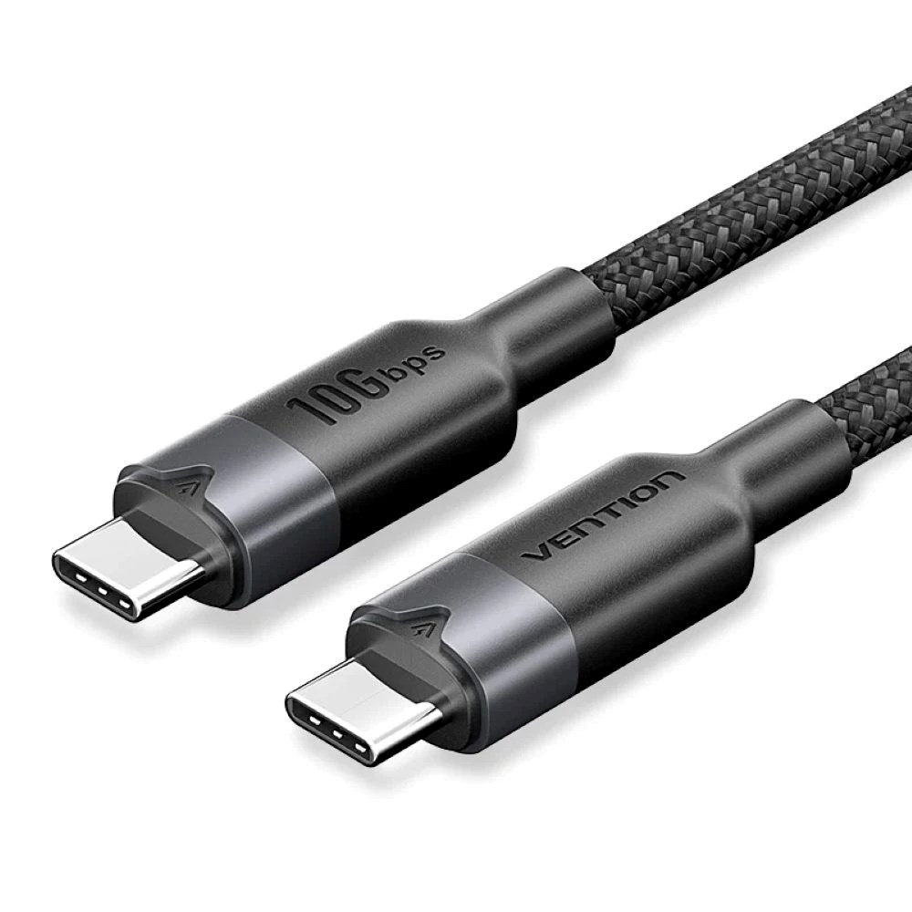 Kabel VENTION Vention USB 3.2 5A 10Gbps 1m BK USB-C to C