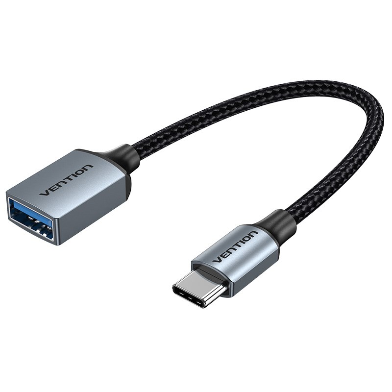 Kabel VENTION USB 3.0 C Muški na A Ženski OTG 0.15M Sivi Aluminij