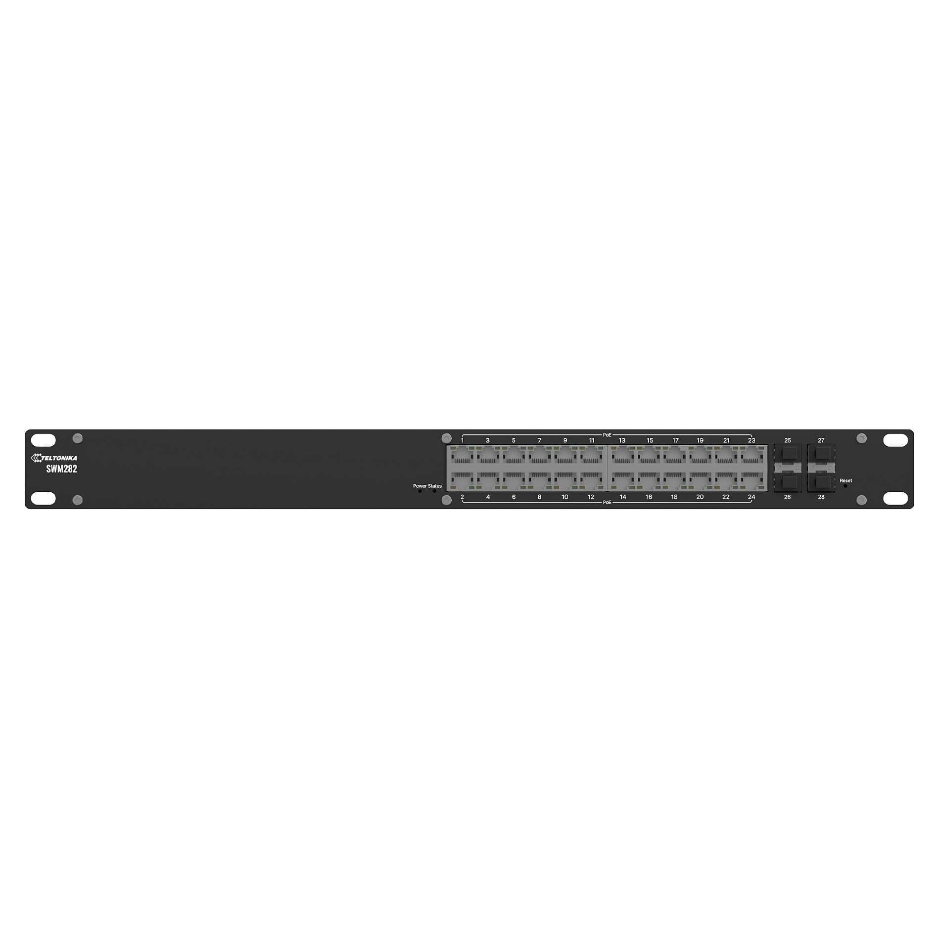 Mrežni switch TELTONIKA SWM282 (24x GbE, 4x SFP+, Layer 2 Managed, Rackmount)-0