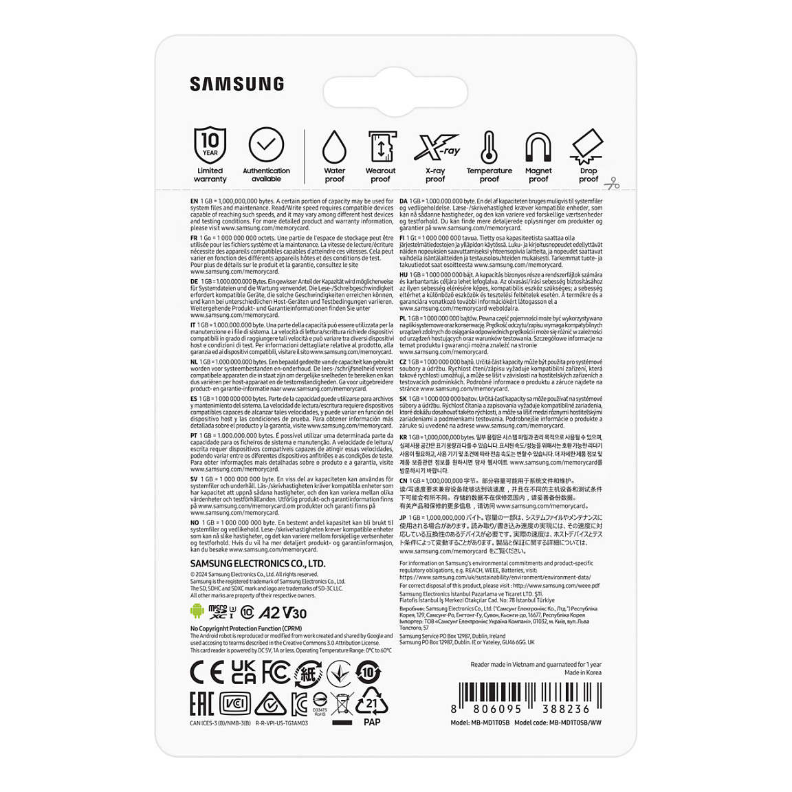 Memorijska kartica SAMSUNG PRO Plus 1TB MicroSDXC + USB čitač (U3, V30, A2, 180/130 MB/s)-6