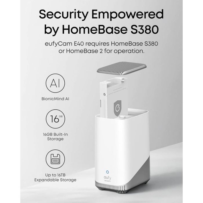 Security kamera ANKER EufyCam E40 set of 4 cameras + base-5