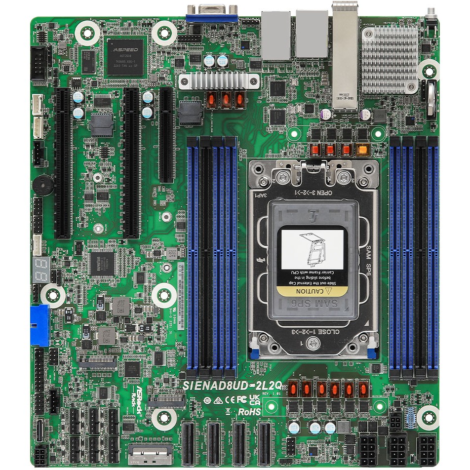 Mainboard ASROCK SIENAD8UD-2L2Q micro-ATX Sockel SP6 Single