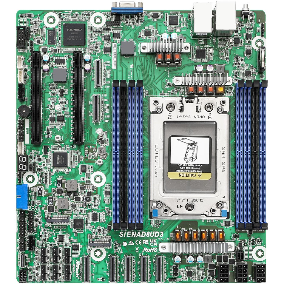Mainboard ASROCK SIENAD8UD3 micro-ATX Sockel SP6 Single