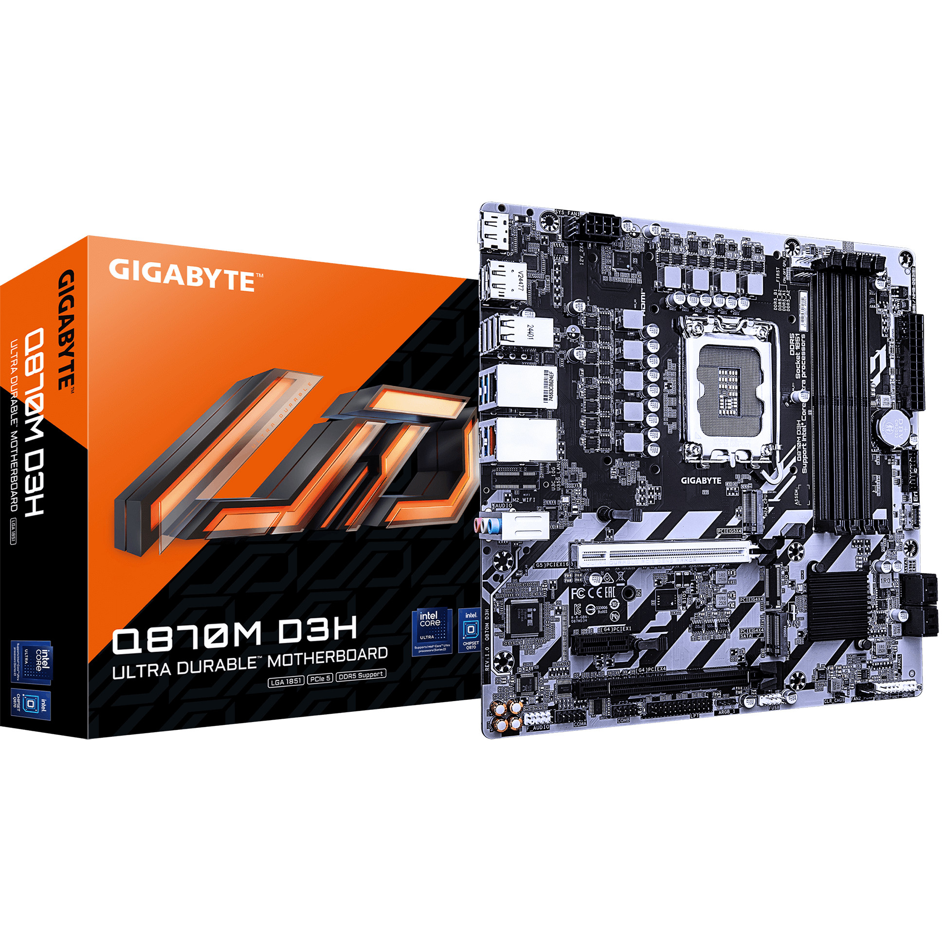 Matična ploča GIGABYTE Q870M D3H LGA1700 4xDDR4 4xSATA 3xM.2