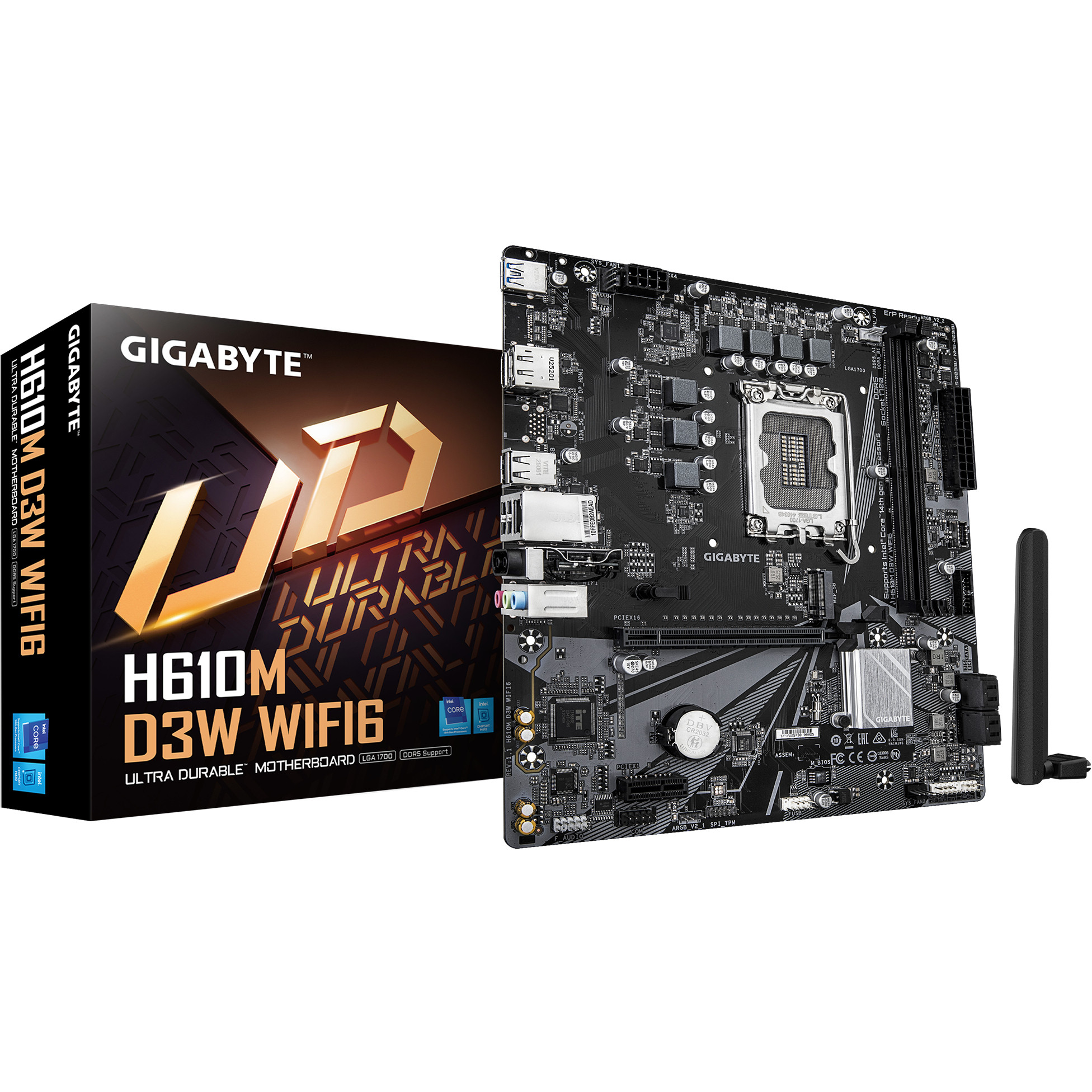 Matična ploča GIGABYTE H610M D3W WF6 (mATX, S1700, DDR5)