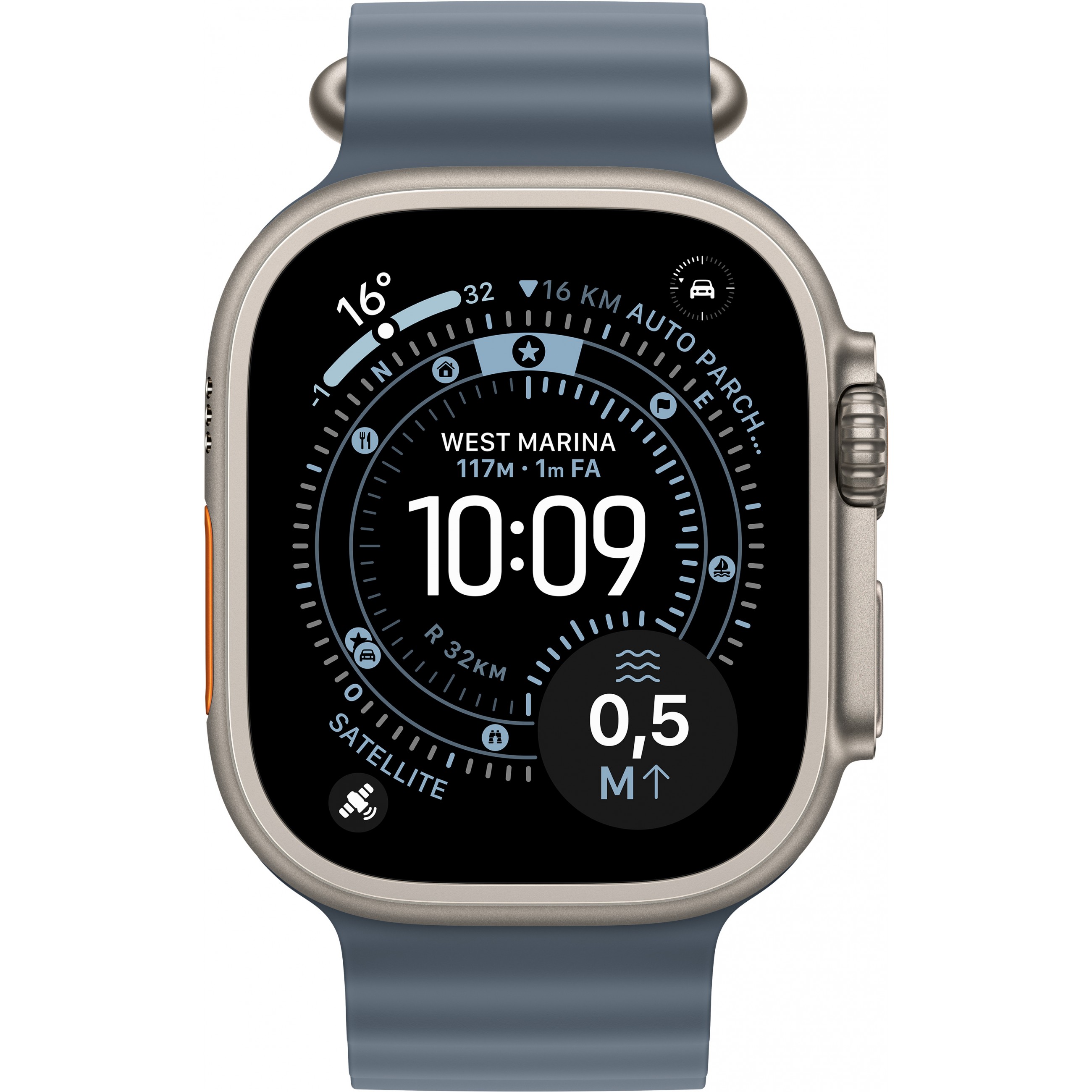 Pametni sat APPLE Watch Ultra 3 Titanium Cellular 49mm Natur (Ocean Armband maritimblau)-1