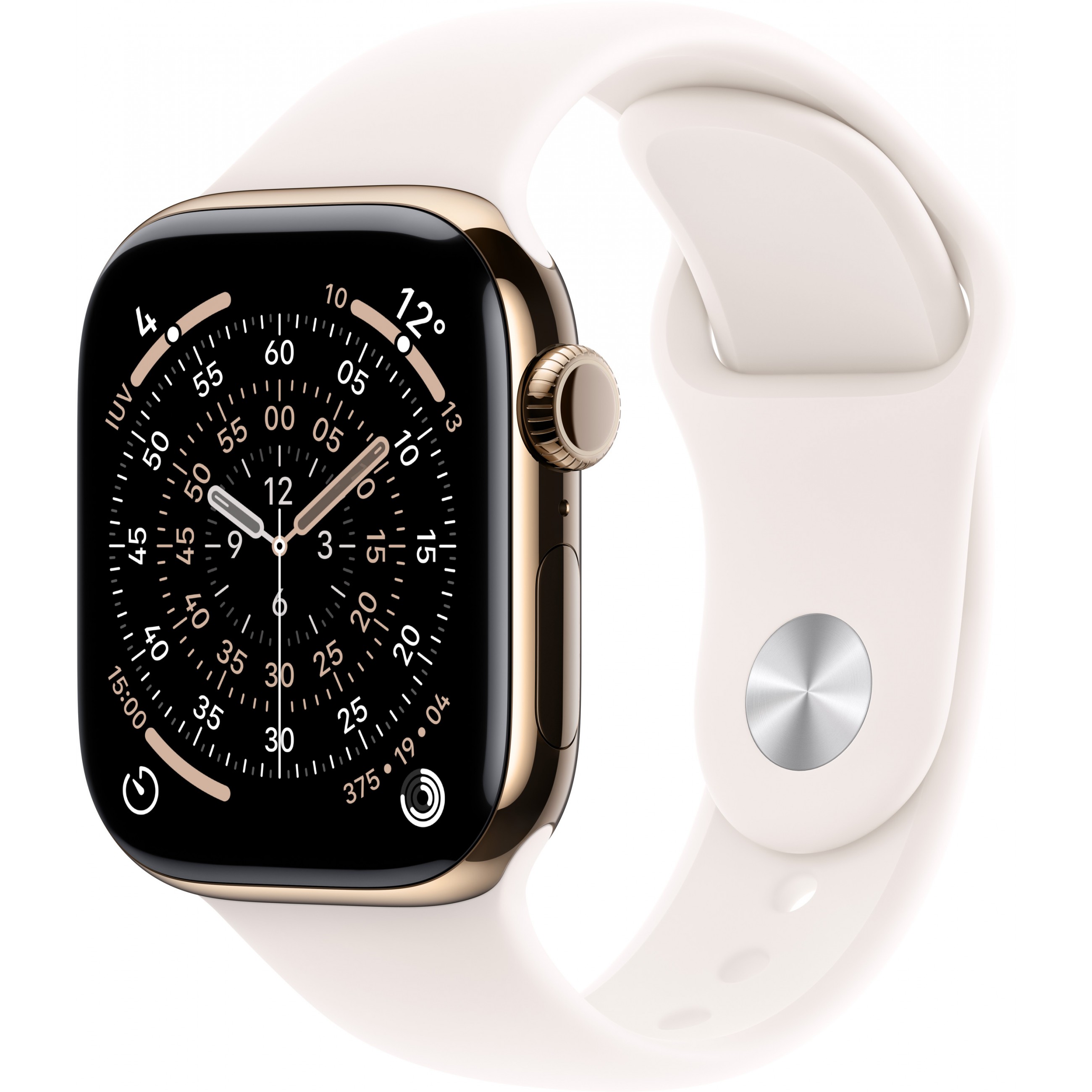 Pametni sat APPLE Watch S11 Titan Gold Cellular 46mm s ružičastim sportskim remenom S/M-0