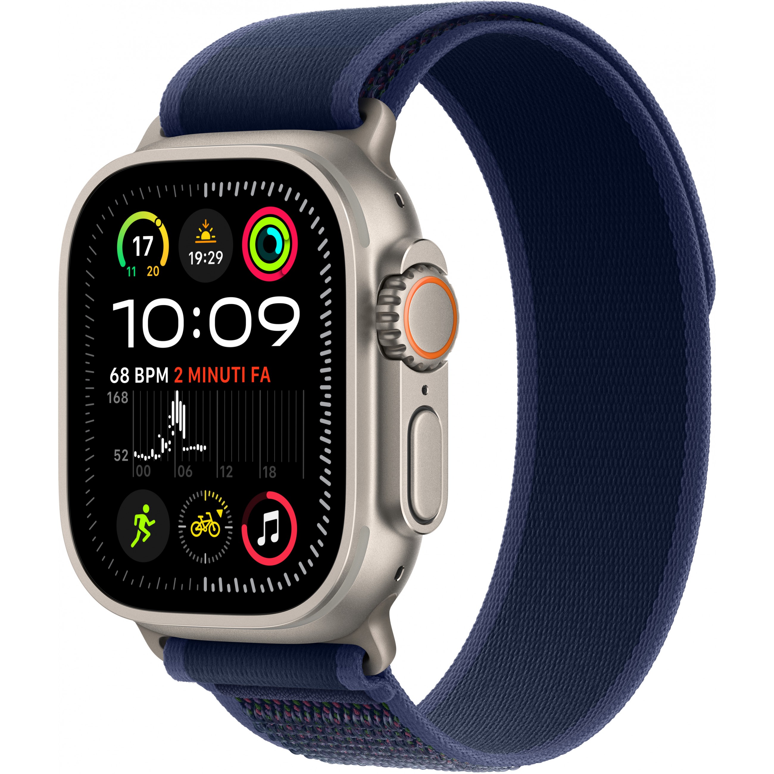 Pametni sat APPLE Watch Ultra 2 GPS + Cellular 49mm Natural Titanium Case with Blue Trail Loop - S/M-0