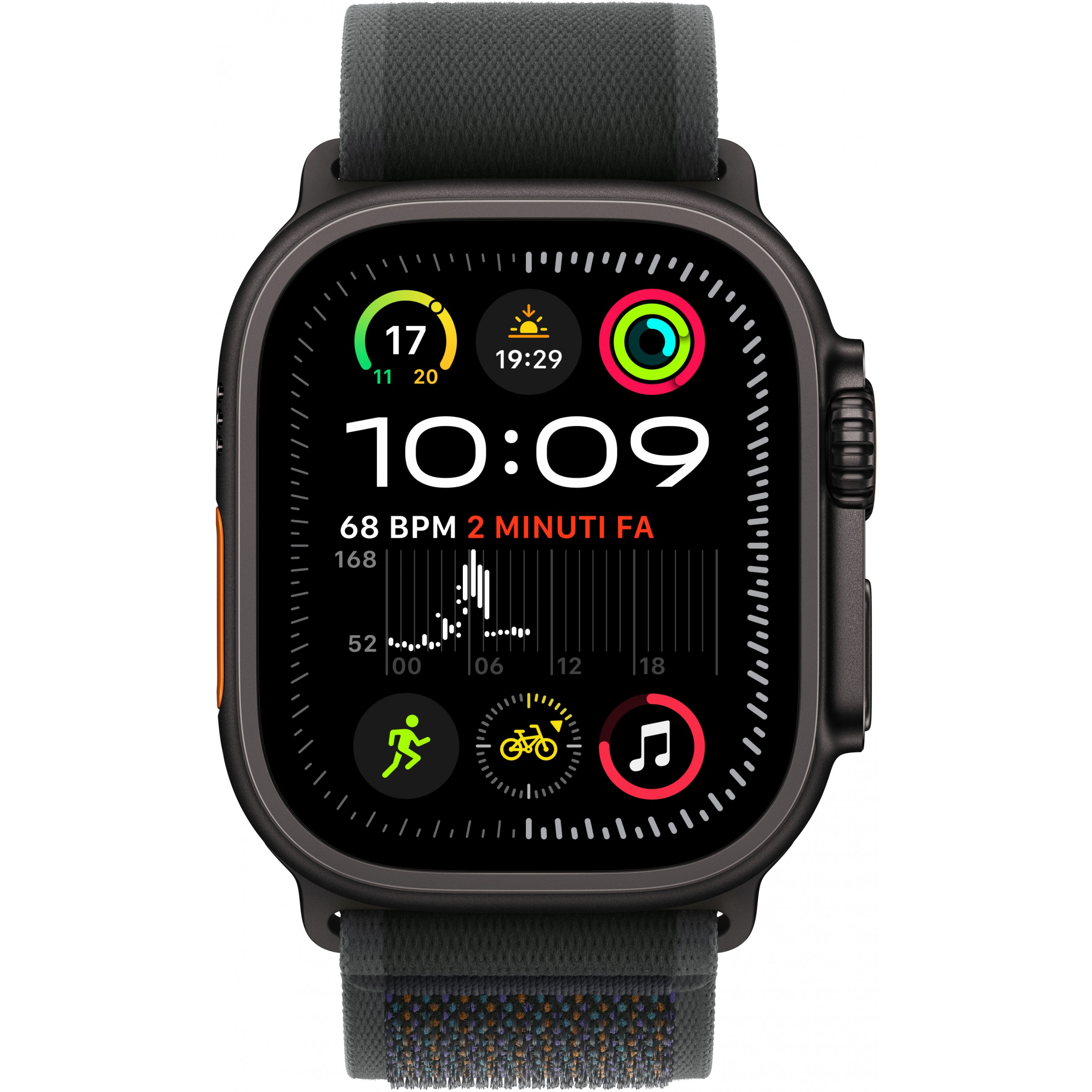 Pametni sat APPLE Watch Ultra 2 GPS + Cellular 49mm crni titanijumski kućište s crnom Trail Loop trakom - S/M-1