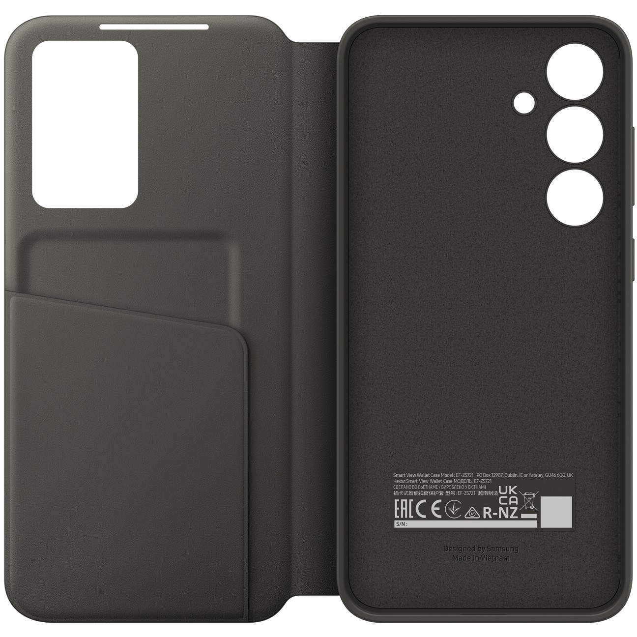 Futrola za telefon SAMSUNG Smart View Wallet Case za Galaxy S24 FE crna boja-3