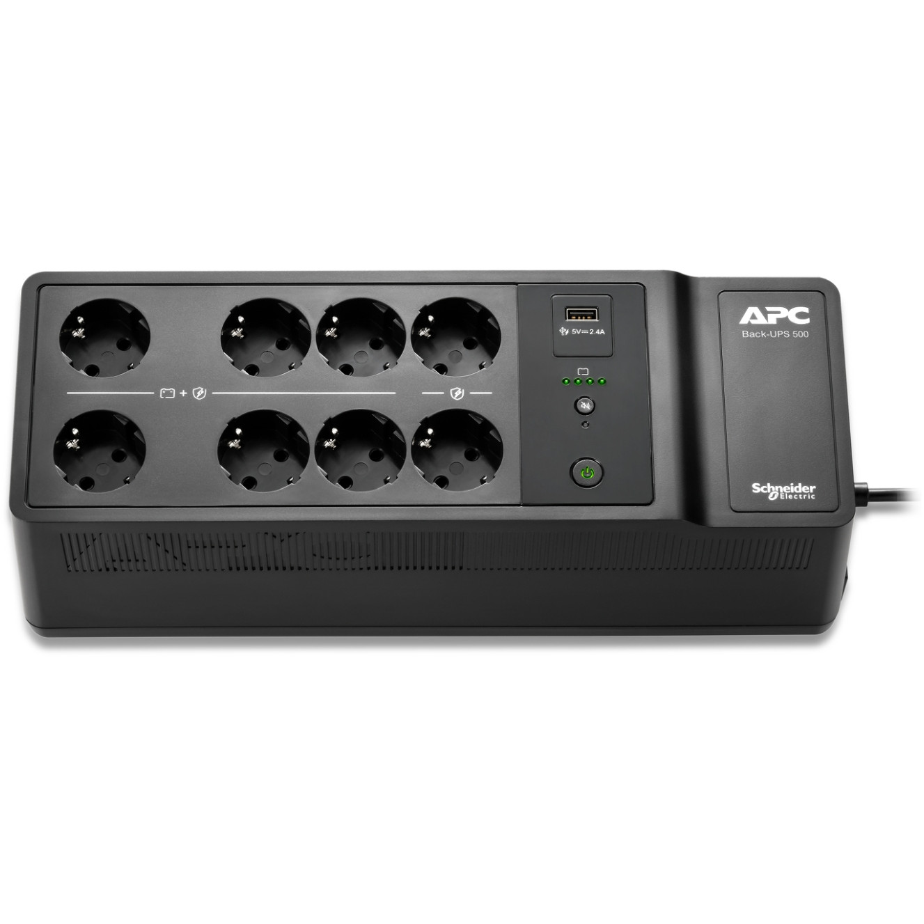 UPS APC Back-UPS BE500G2-GR (Wandmontage / Aufputzmontage) - Wechselstrom 230 V - 300 Watt