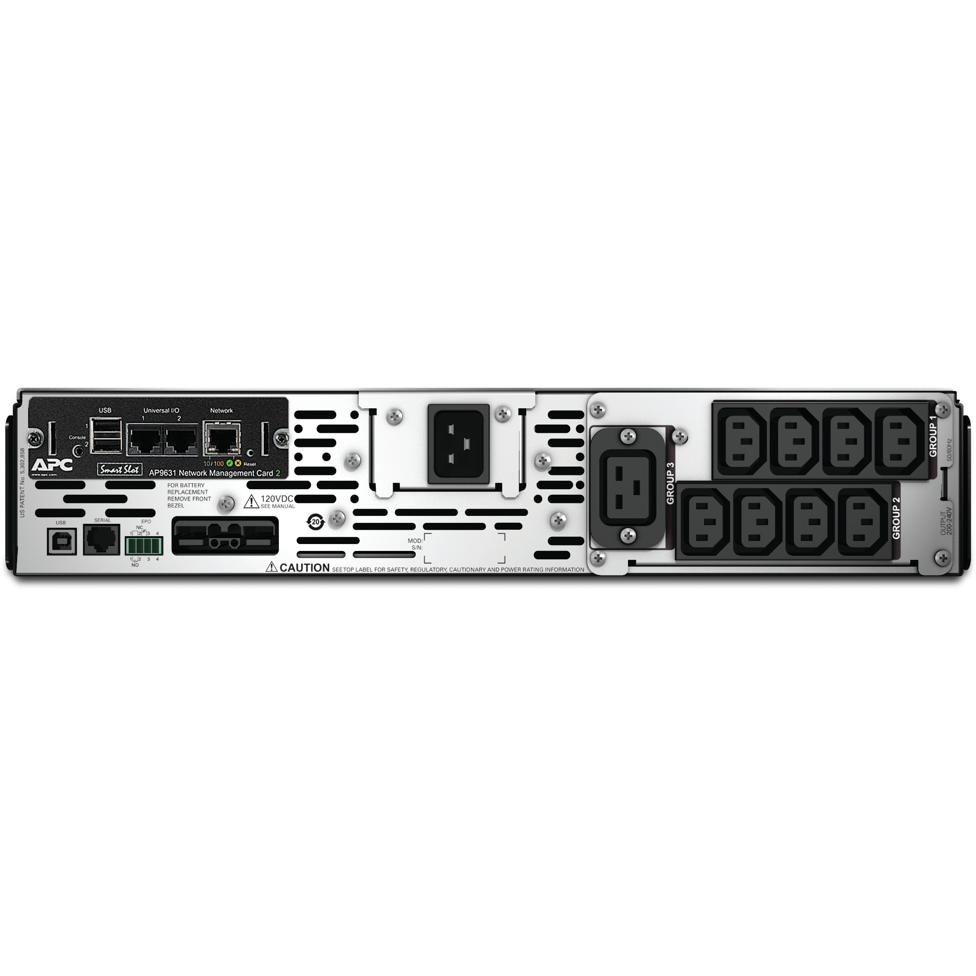 UPS APC Smart-UPS X 3000 Rack/Tower SMX3000RMHV2UNC 3000VA 2700W 2HE-1
