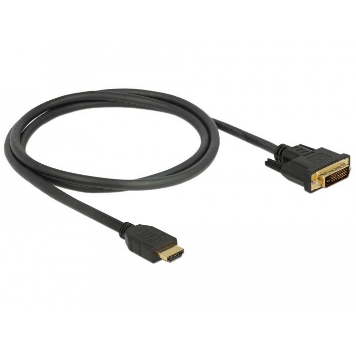 Kabel DELOCK HDMI zu DVI 24+1 1 m-1