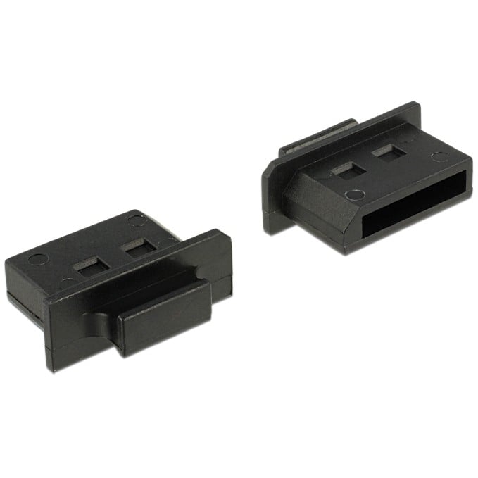 Zaštita za priključak DELOCK Displayport s ručkom 10 komada crna boja