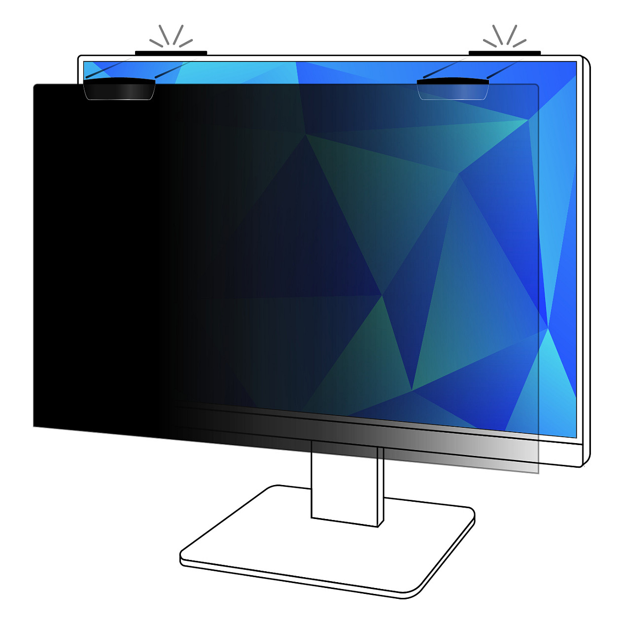 Filter 3M Privacy za 27" ekrane - uklonjiv - magnetski-9