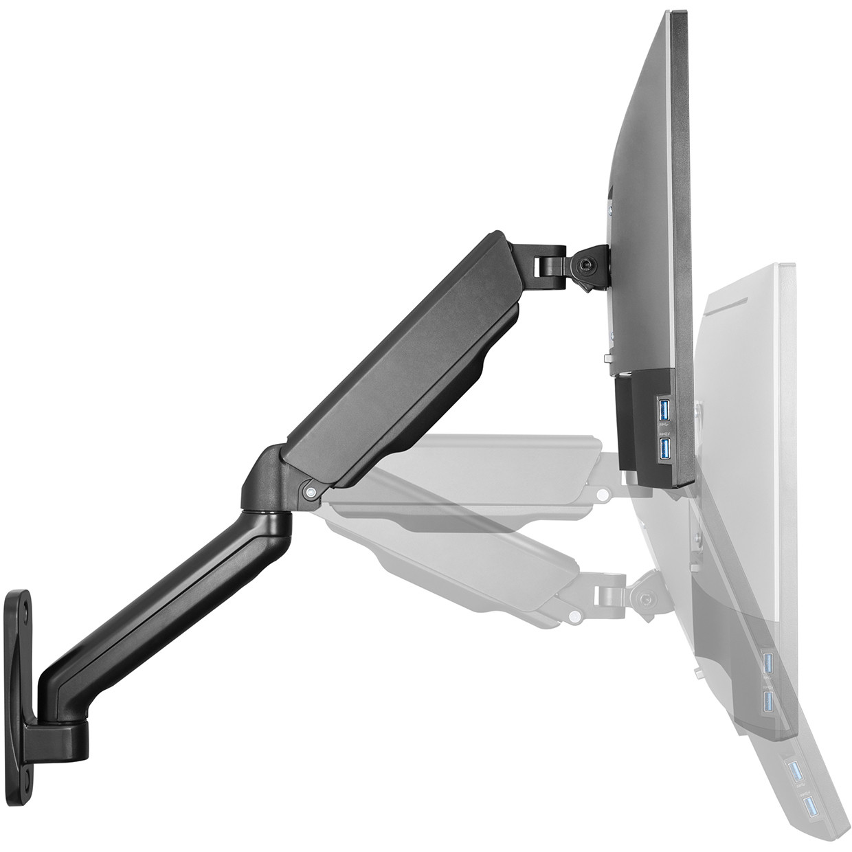 Držač monitora DIGITUS Universelle s plinskom oprugom i zakretnim armom-4