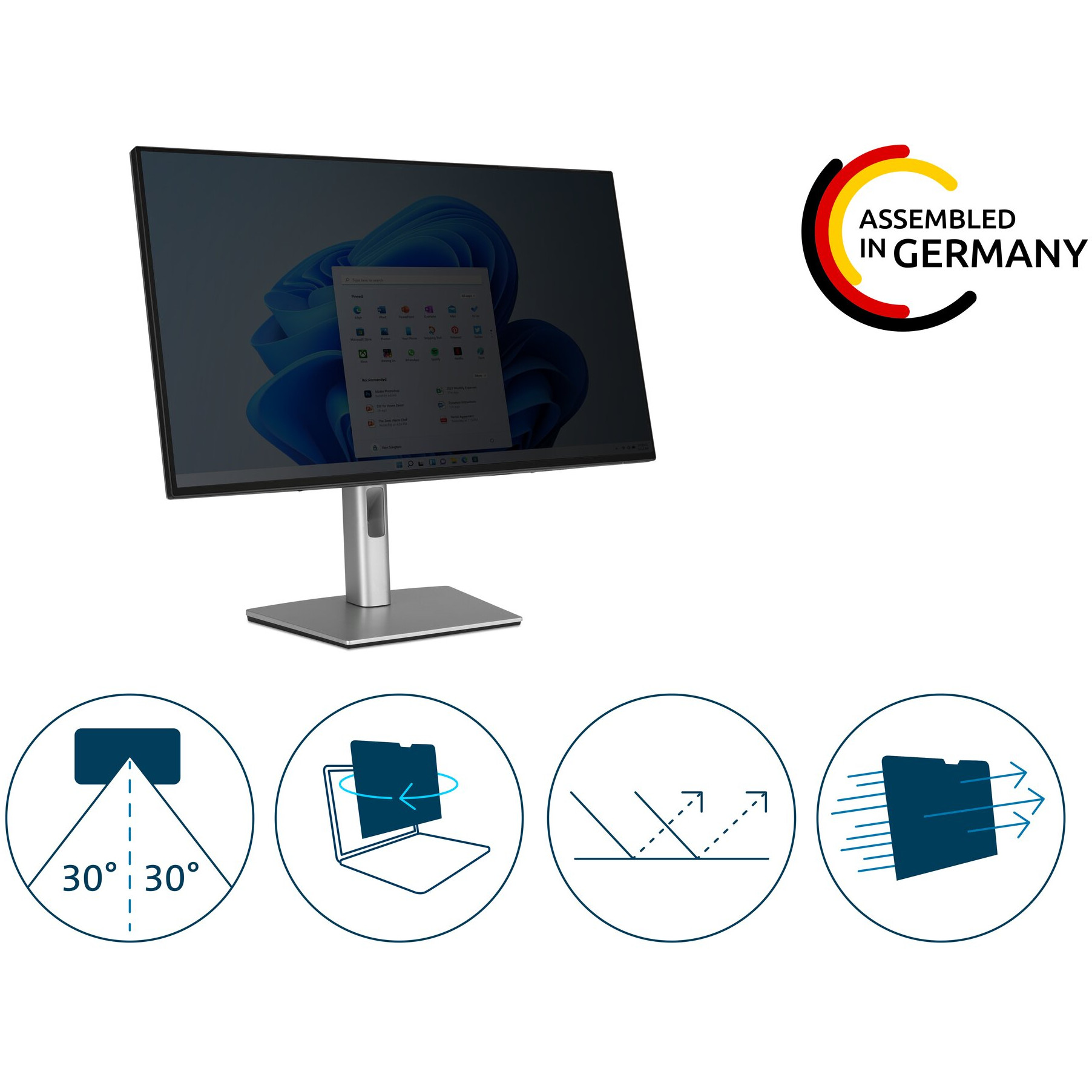 Filter za ekran KENSINGTON Blickschutzfilter 2-Wege remov. 24.0" 169-5