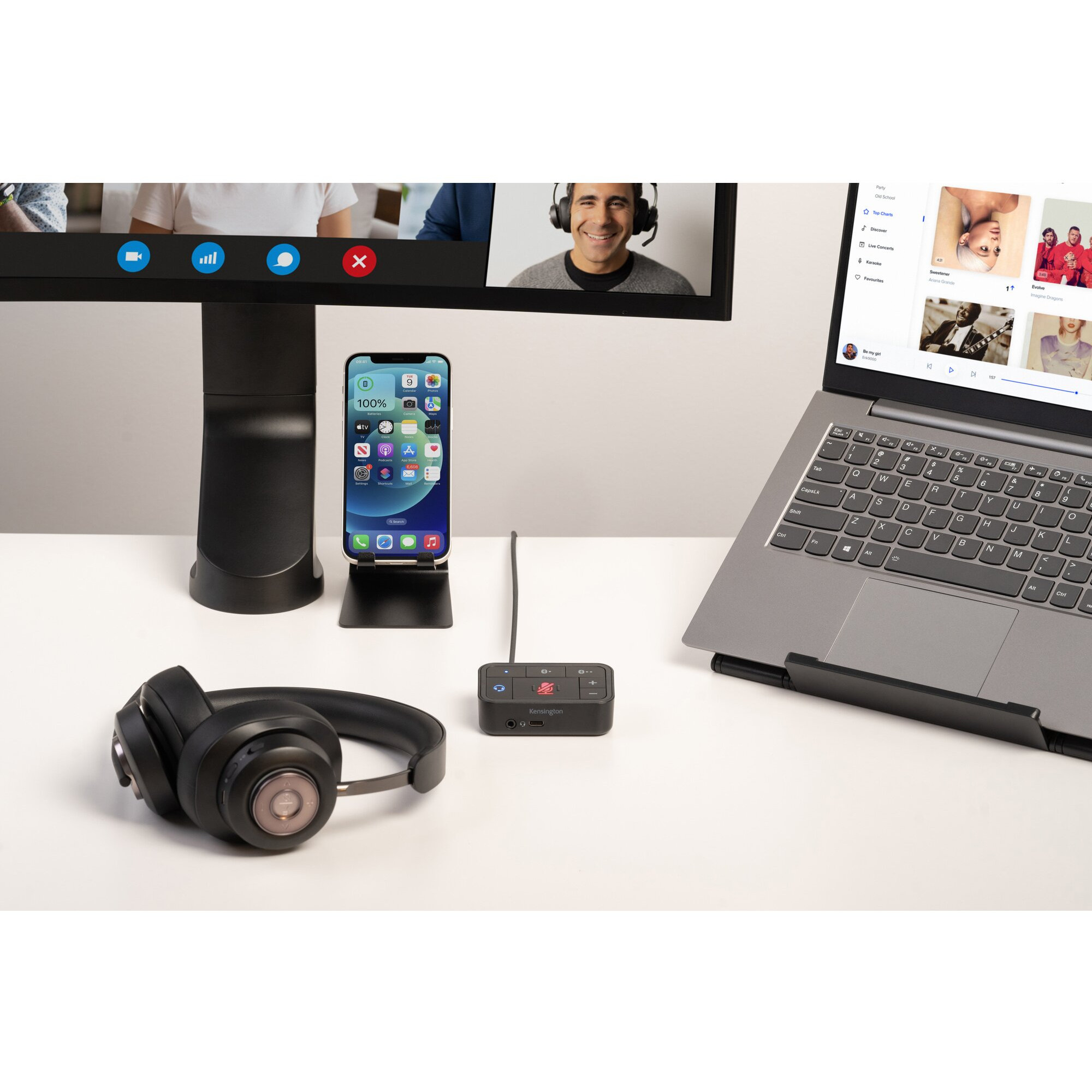 Slušalice KENSINGTON H3000 PROVC Bluetooth crna boja-7