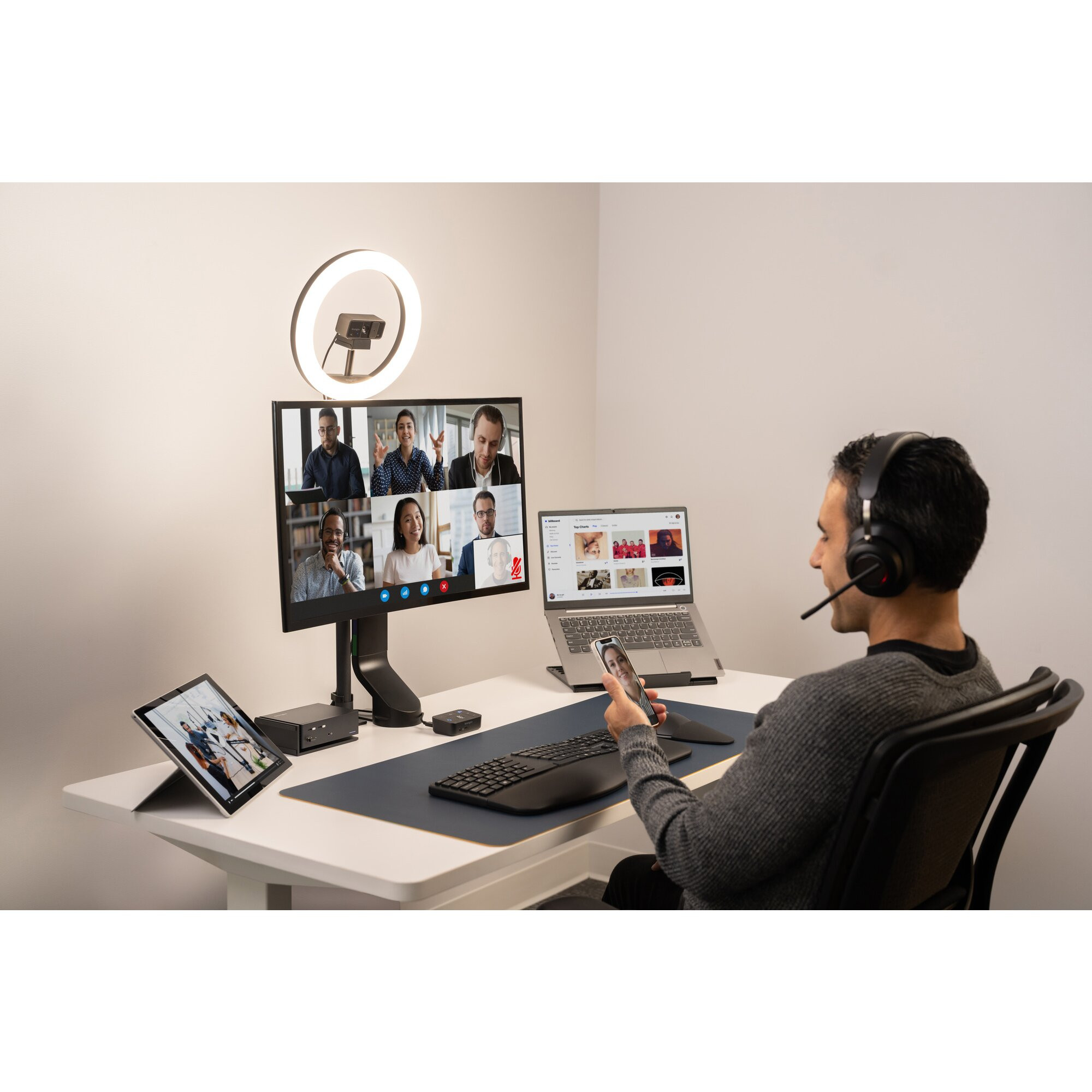 Slušalice KENSINGTON H3000 PROVC Bluetooth crna boja-38