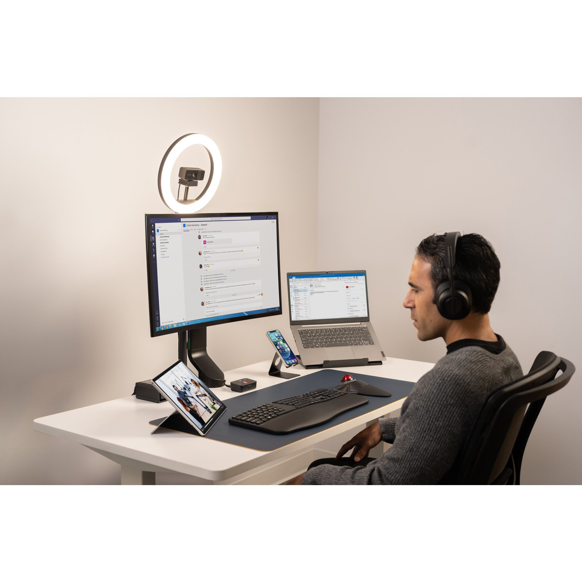 Slušalice KENSINGTON H3000 PROVC Bluetooth crna boja-43