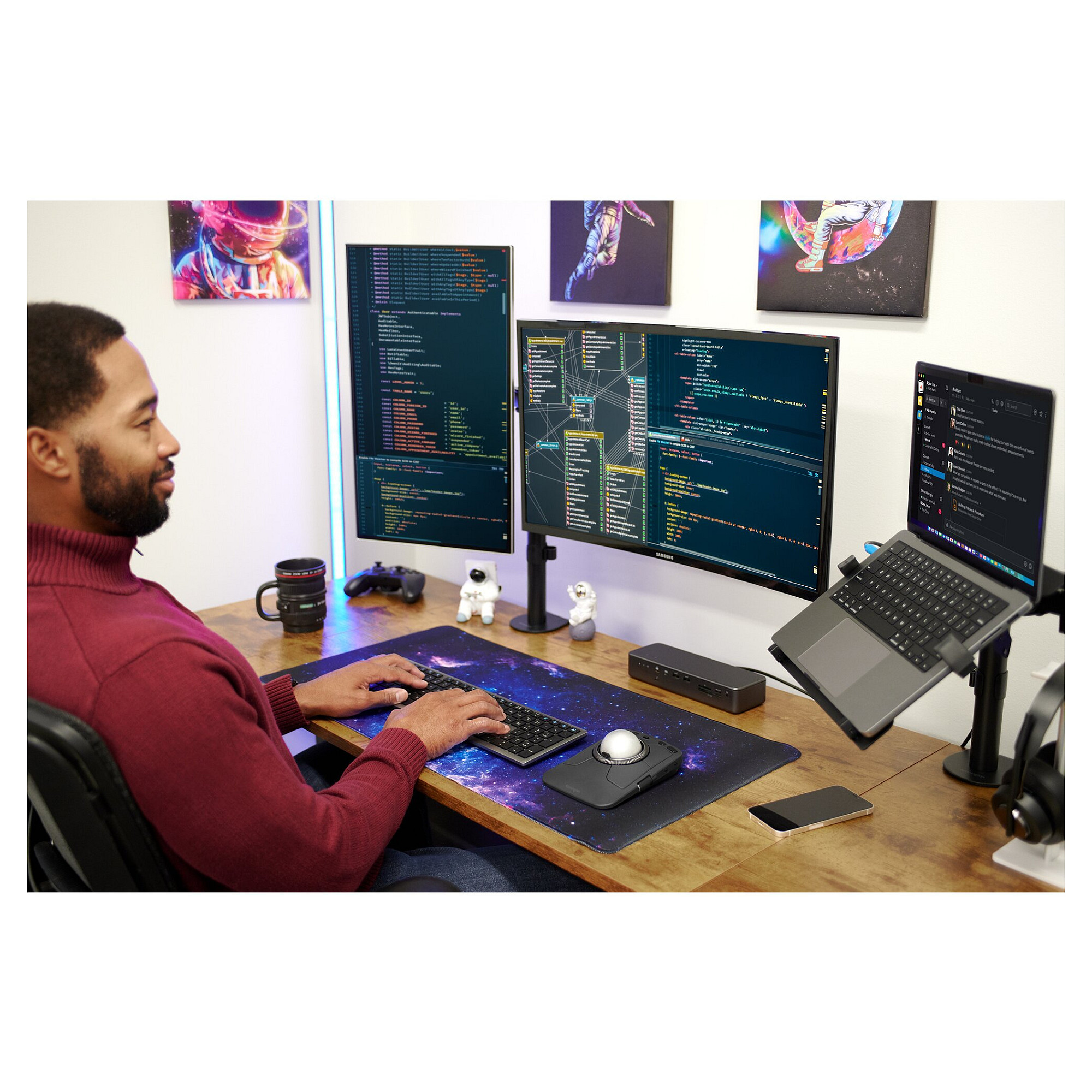 Nosač za monitor KENSINGTON SmartFit Ergo Dual Extended za 2 monitora do 32"-14