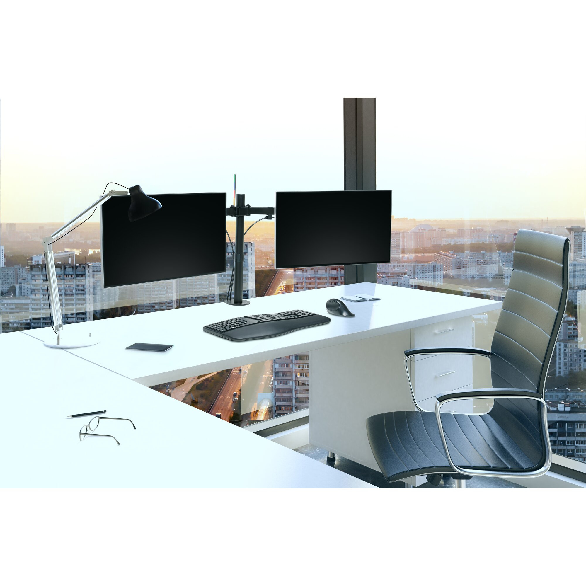 Nosač za monitor KENSINGTON SmartFit Ergo Dual Extended za 2 monitora do 32"-5