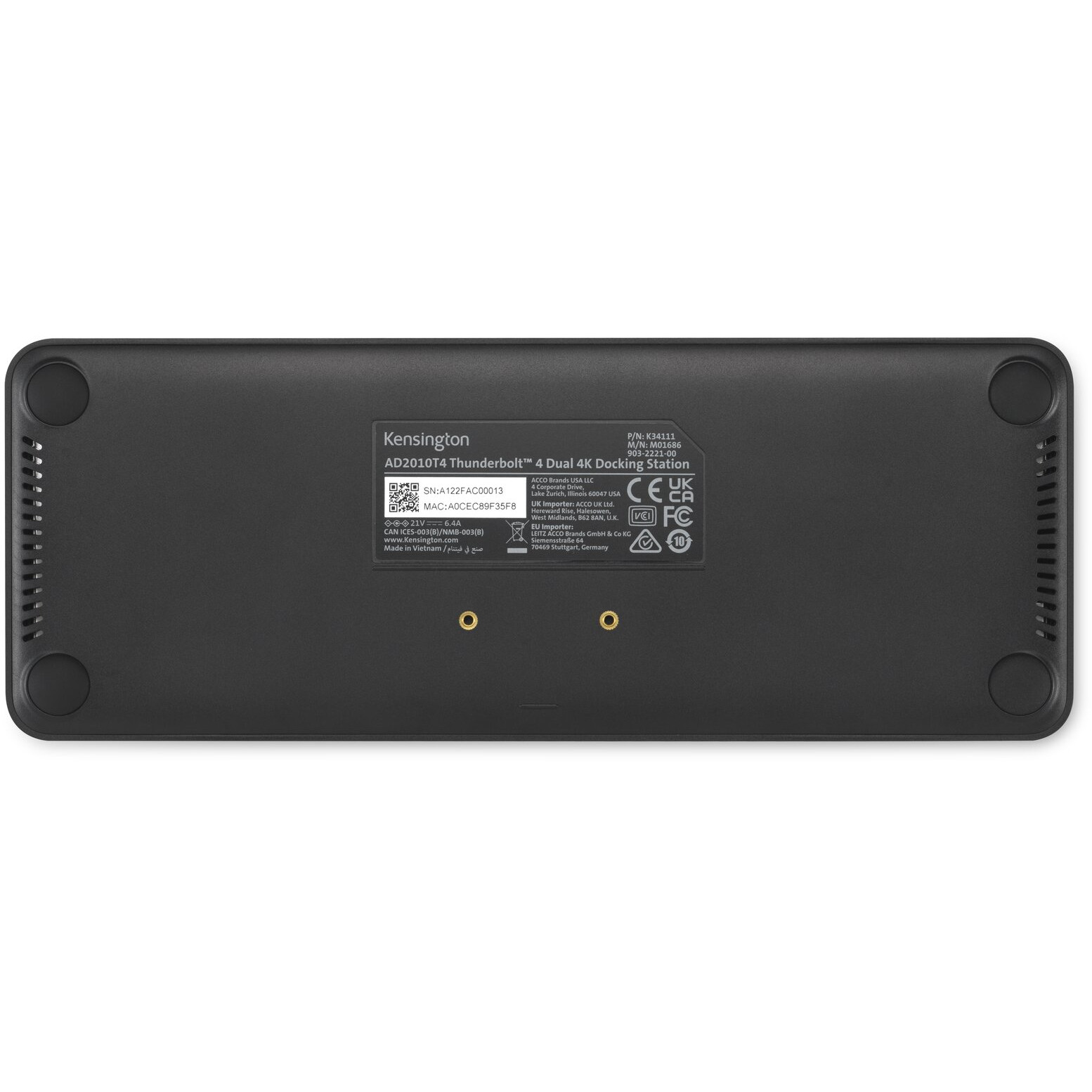 Docking station KENSINGTON SD5760T Thunderbolt 4 Dual4K-5