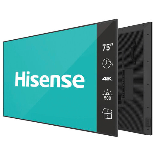Digitalni zaslon Hisense 75 Zoll 4K UHD IPS - 24/7 rad-0