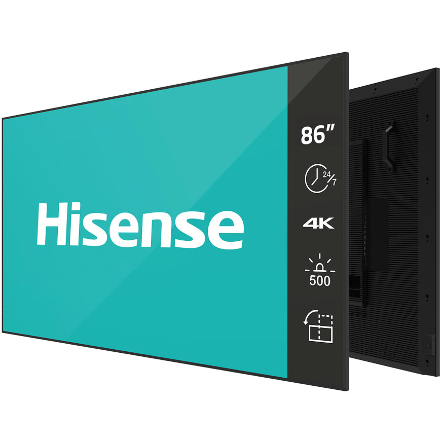 Digitalni zaslon Hisense 86 Zoll 4K UHD IPS - 24/7 rad-0