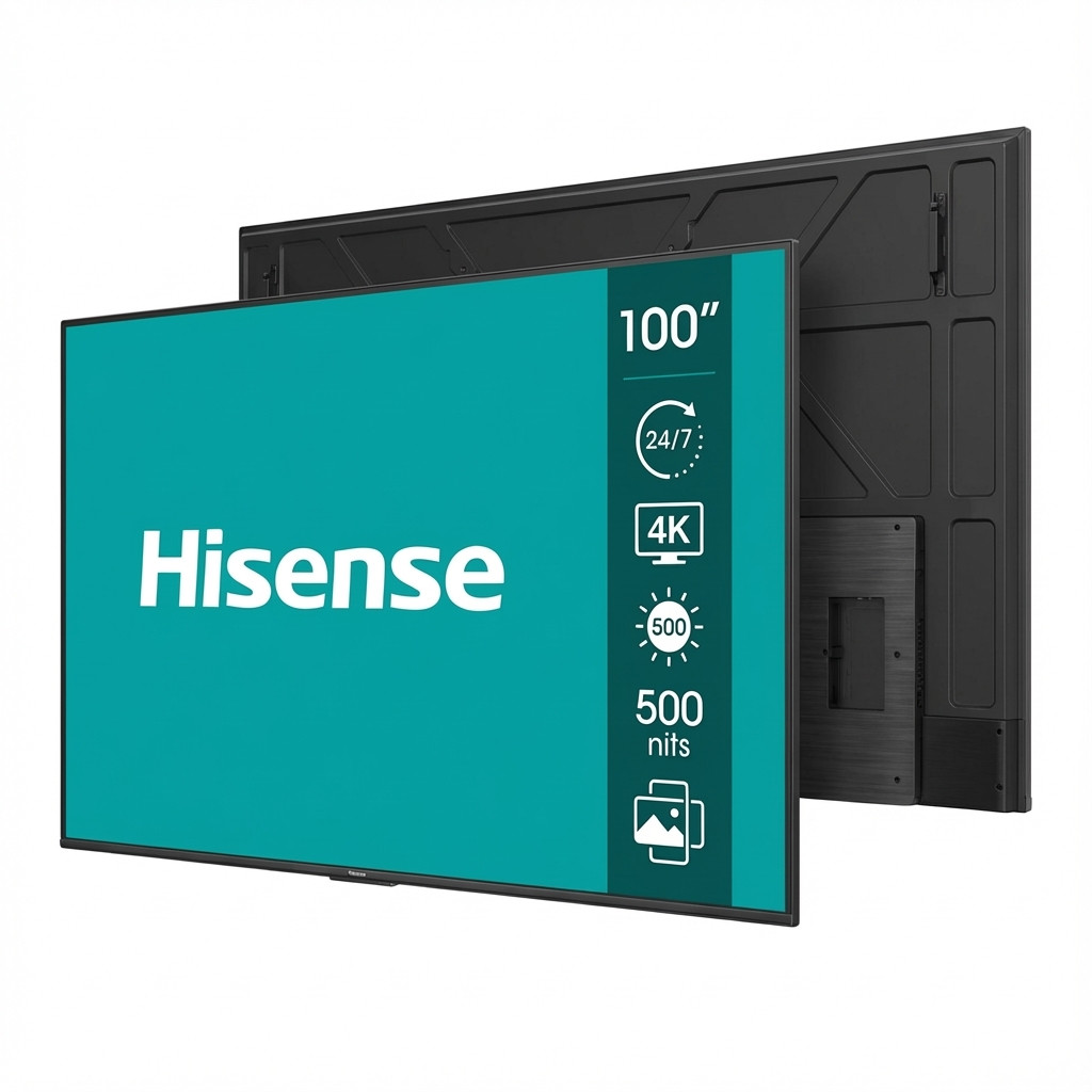 Digitalni zaslon Hisense 100 Zoll 4K UHD IPS - 24/7 rad-0