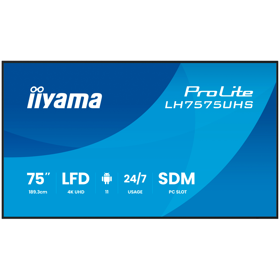 TV IIYAMA LH7575UHS-B2AG 189.3cm(75") 169 4K UHD-17