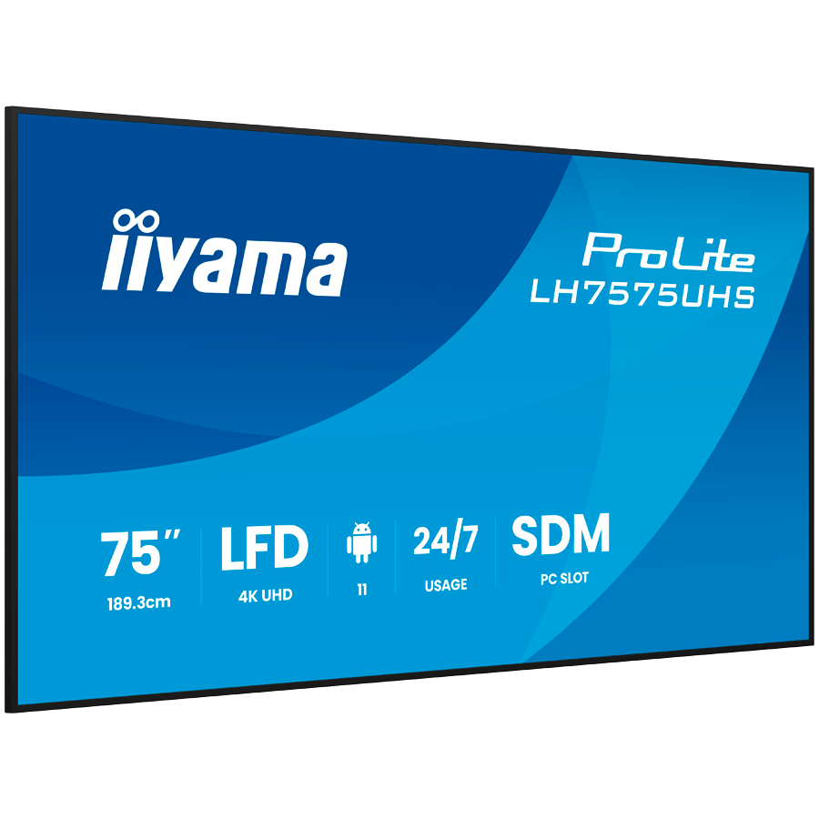 TV IIYAMA LH7575UHS-B2AG 189.3cm(75") 169 4K UHD-20