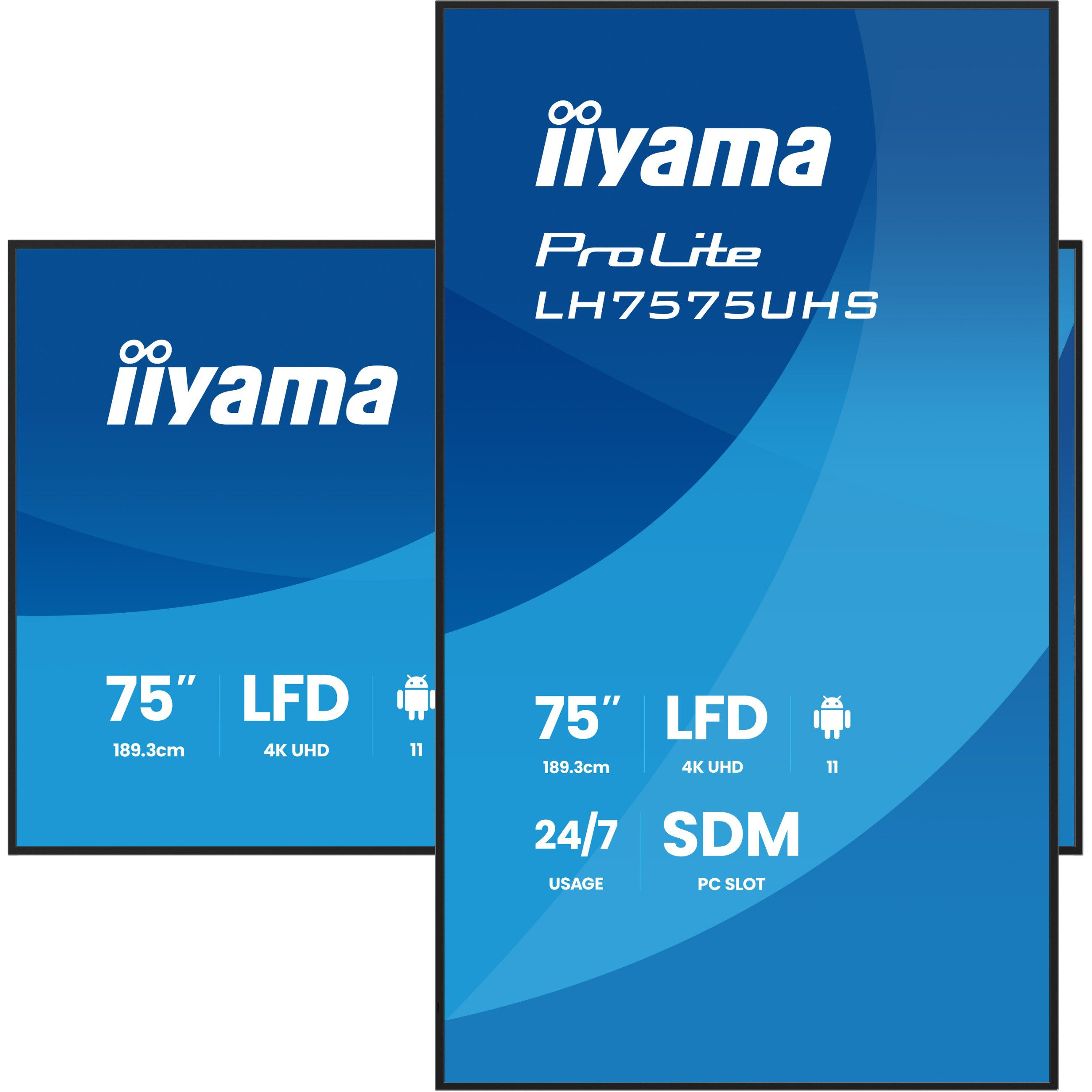 TV IIYAMA LH7575UHS-B2AG 189.3cm(75") 169 4K UHD-12