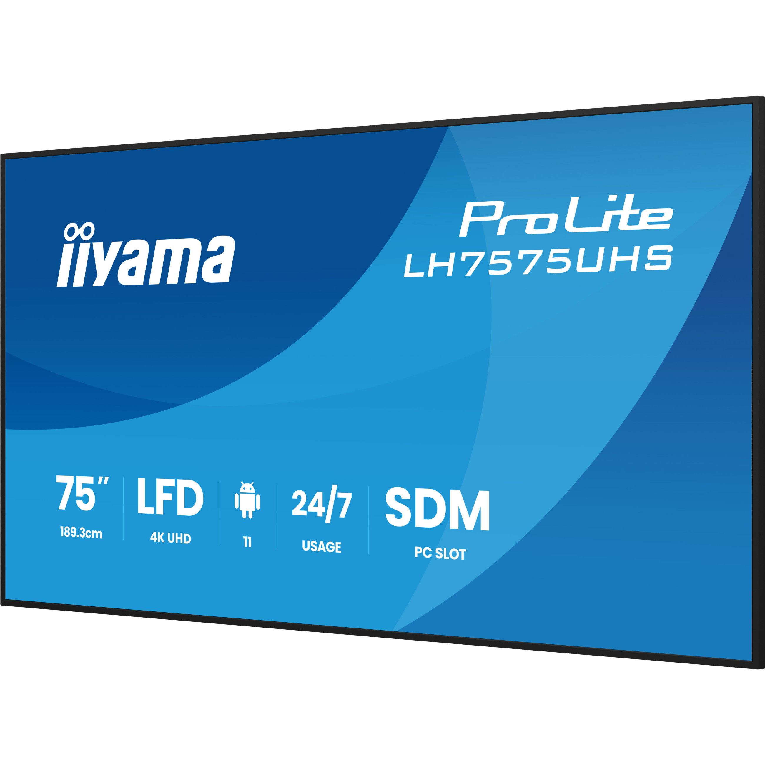TV IIYAMA LH7575UHS-B2AG 189.3cm(75") 169 4K UHD-16