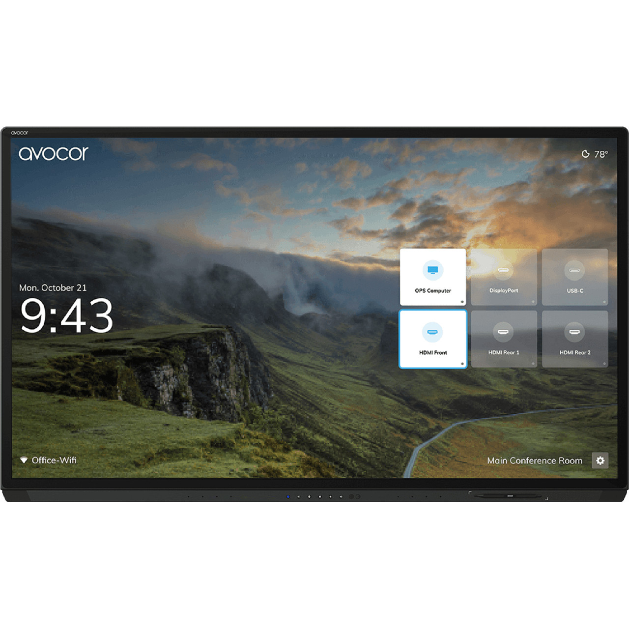 Monitor AVOCOR G Serie AVG-7560 190cm 75'' 3840x2160 DP HDMI USB TOUCH-0
