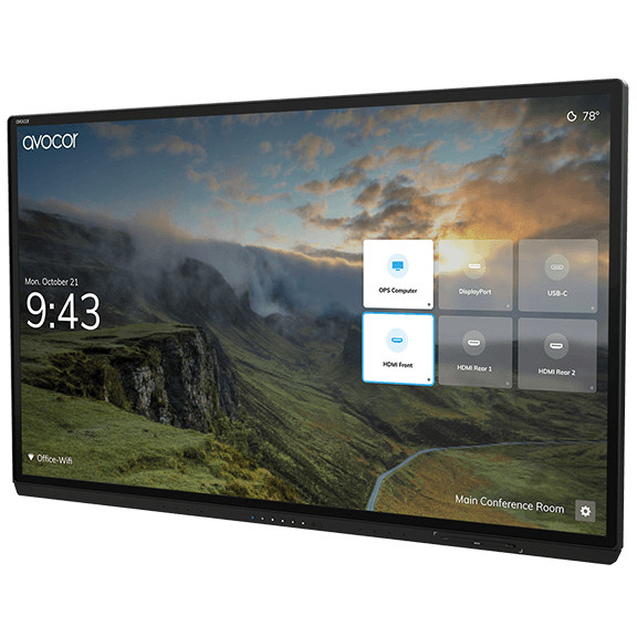 Monitor AVOCOR G Serie AVG-7560 190cm 75'' 3840x2160 DP HDMI USB TOUCH-1