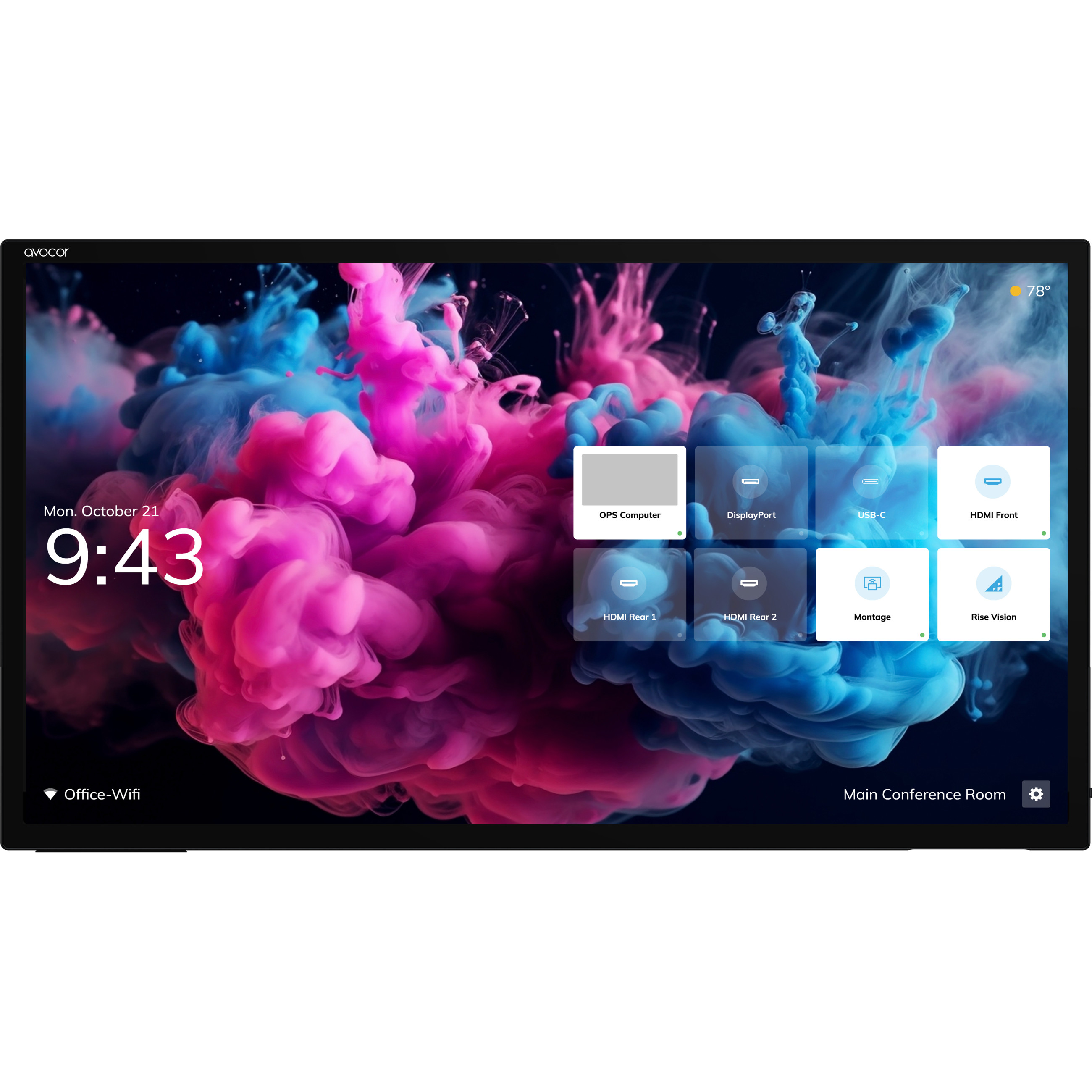 Monitor AVOCOR H Serie AVH-7520 190cm 75'' 3840x2160 DP 4xHDMI USB TOUCH-0