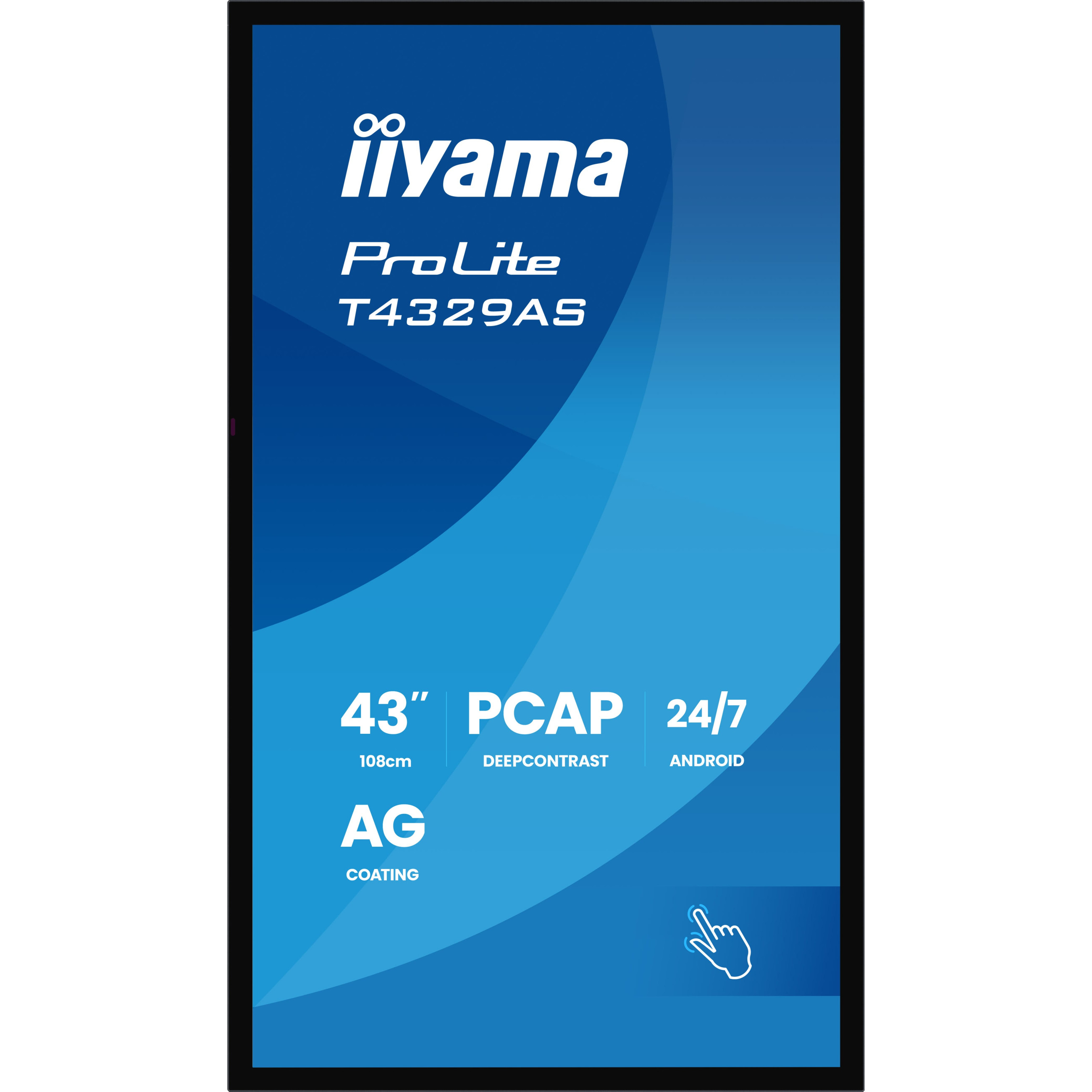 Monitor IIYAMA DS T4329AS 108cm PCAP TOUCH 43''/3840x2160/2xHDMI/USB/USB-C 24/7-19