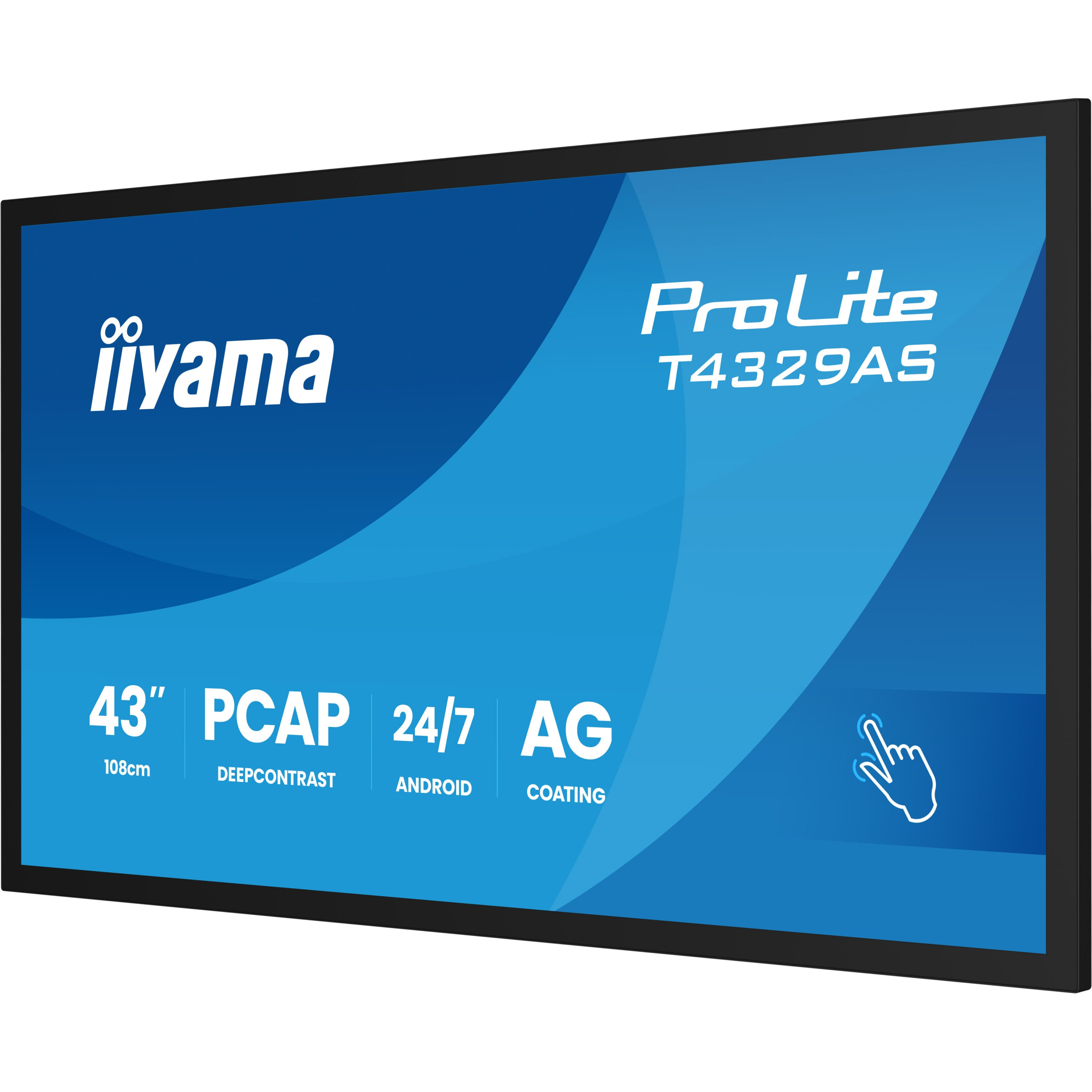 Monitor IIYAMA DS T4329AS 108cm PCAP TOUCH 43''/3840x2160/2xHDMI/USB/USB-C 24/7-23
