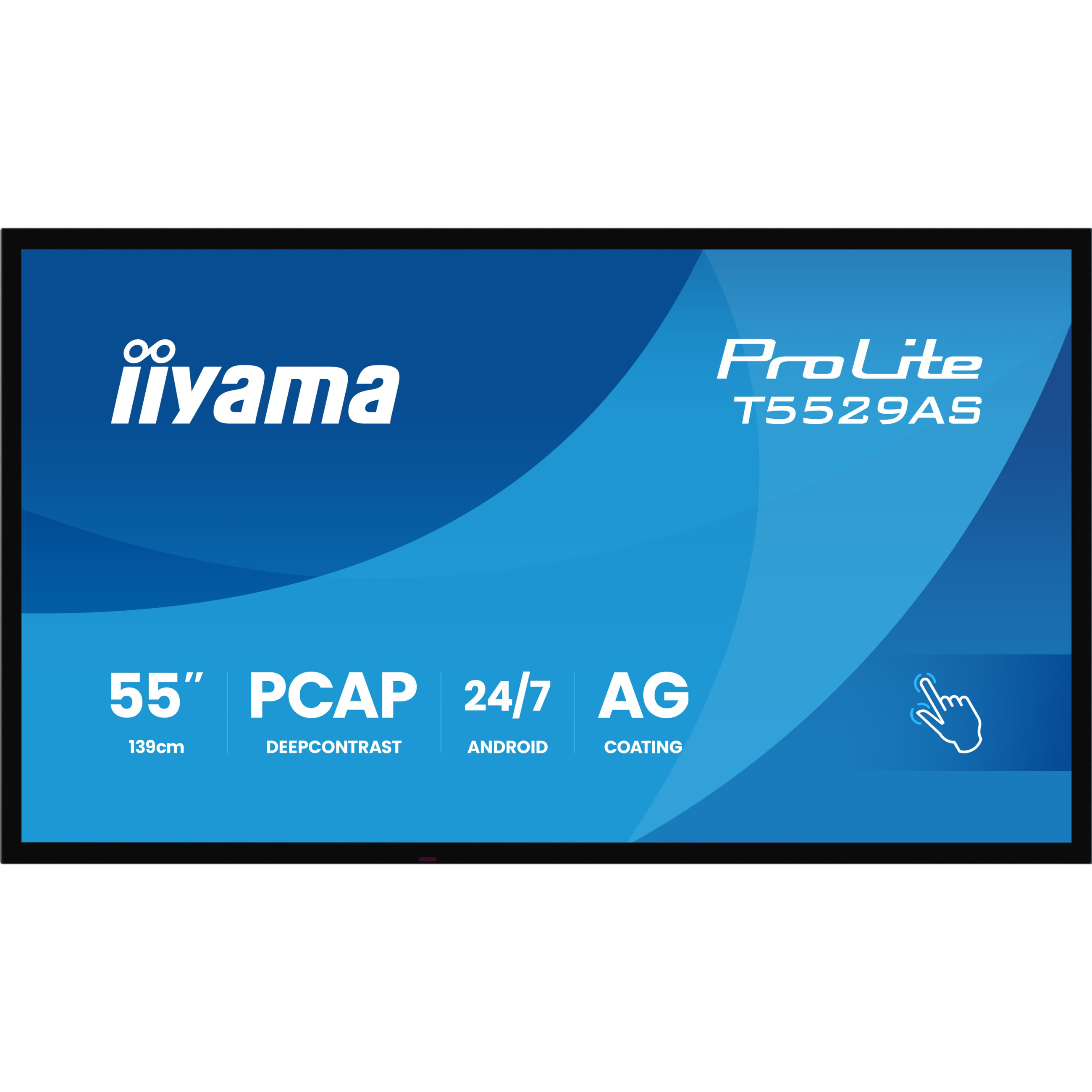 Monitor IIYAMA DS T5529AS 139cm PCAP TOUCH 55''/3840x2160/2xHDMI/USB/USB-C 24/7-1