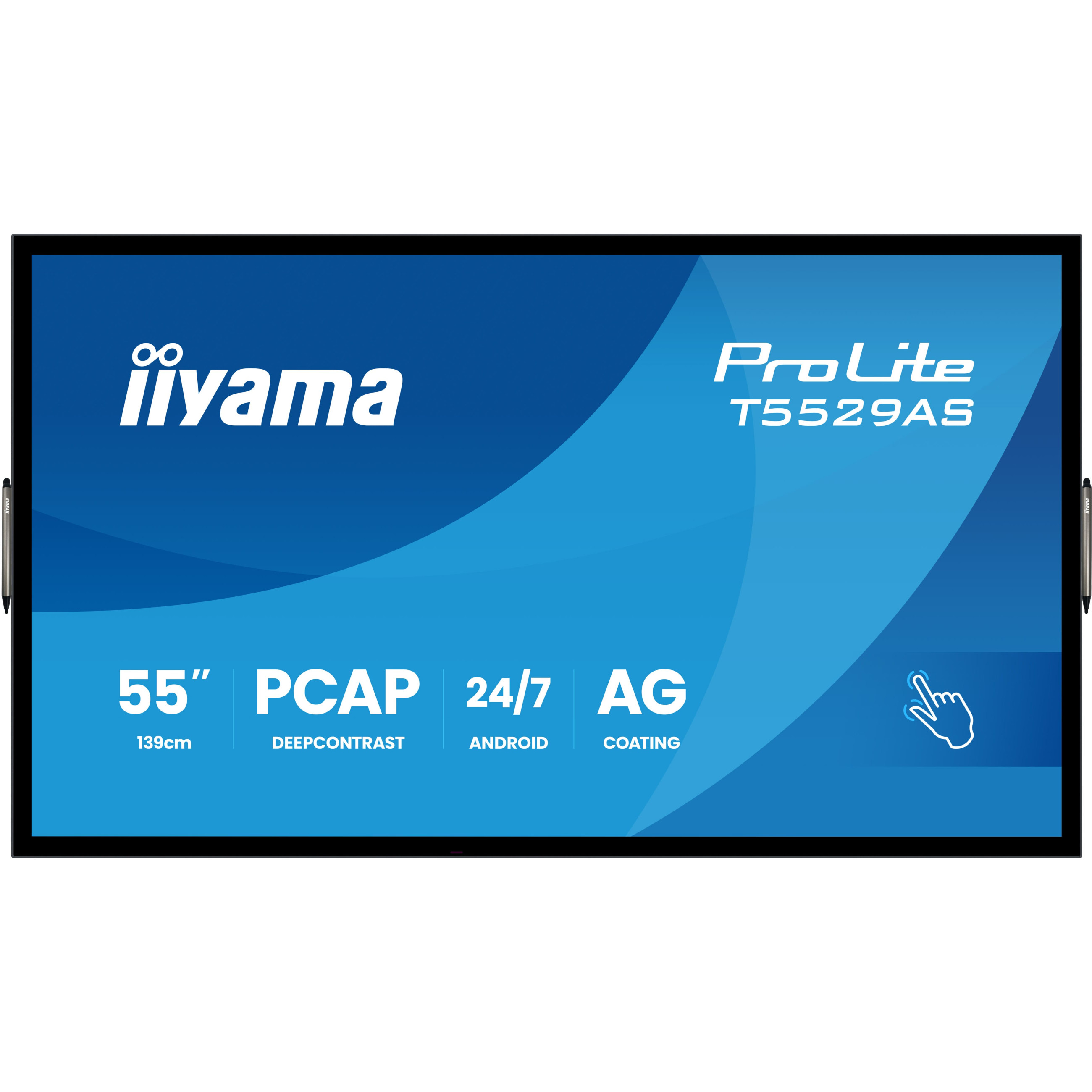 Monitor IIYAMA DS T5529AS 139cm PCAP TOUCH 55''/3840x2160/2xHDMI/USB/USB-C 24/7-12