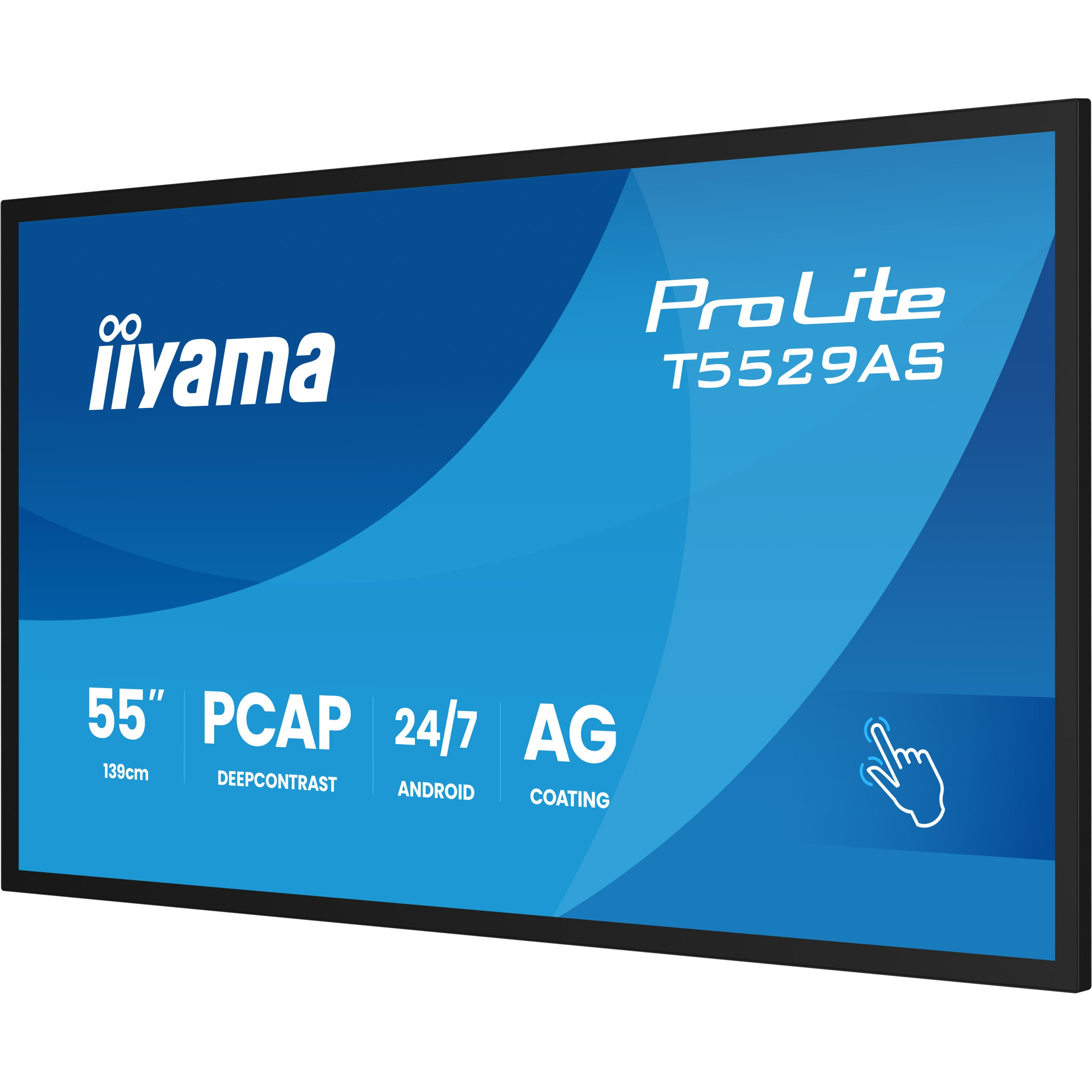 Monitor IIYAMA DS T5529AS 139cm PCAP TOUCH 55''/3840x2160/2xHDMI/USB/USB-C 24/7-21