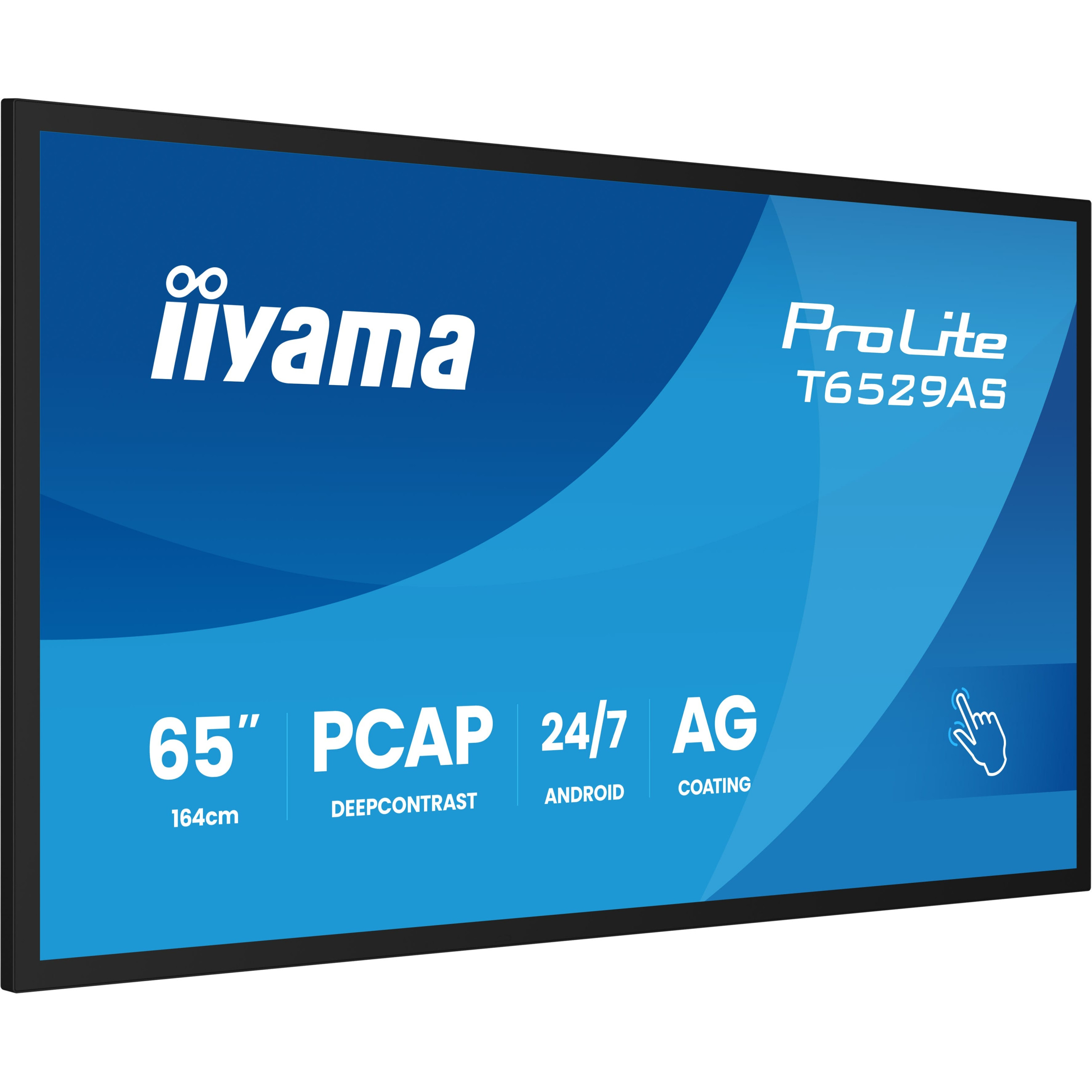 Monitor IIYAMA DS T6529AS 164cm PCAP TOUCH 65''/3840x2160/2xHDMI/USB/USB-C 24/7-18