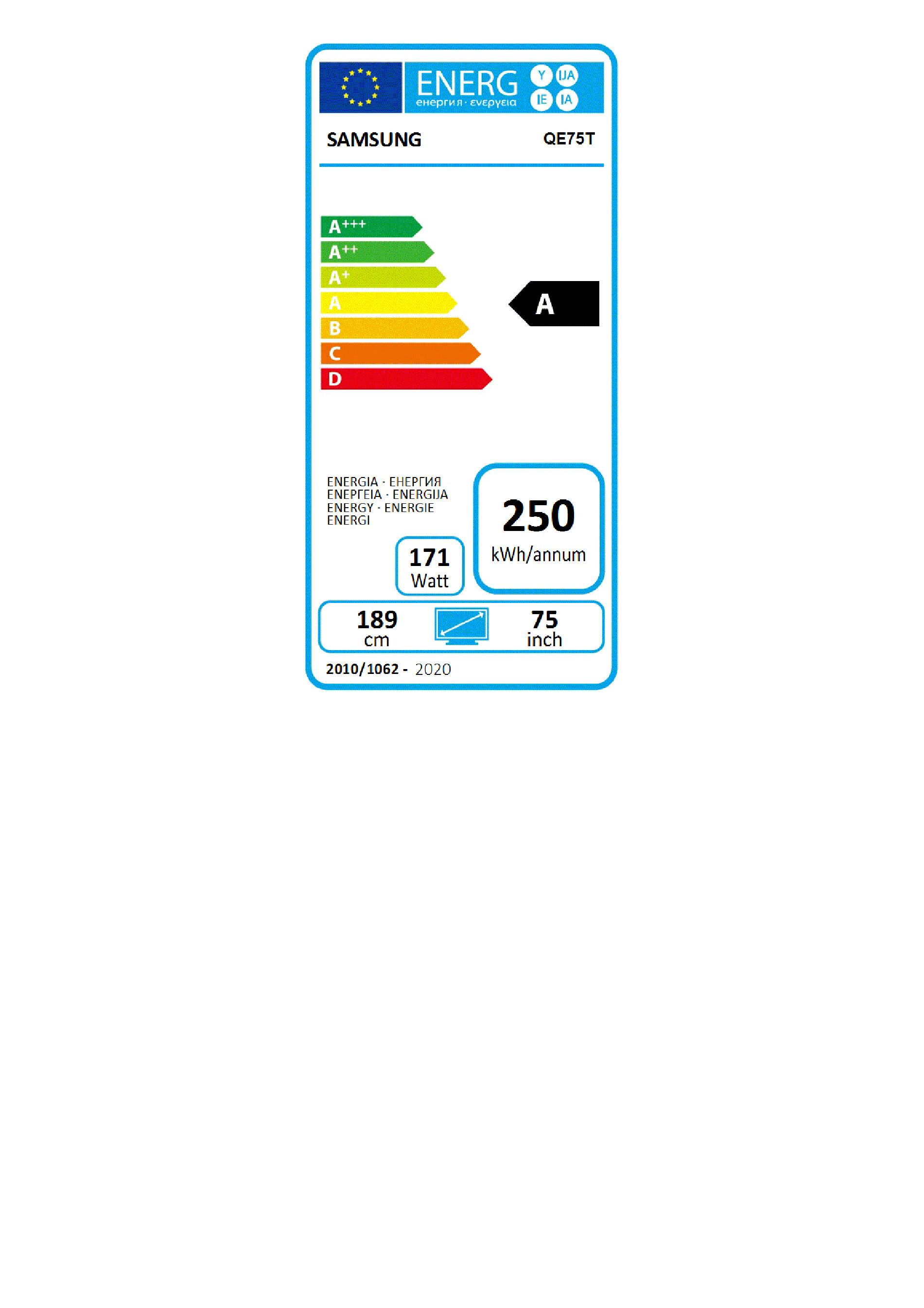 TV SAMSUNG QE75T 189.00cm(75")-6