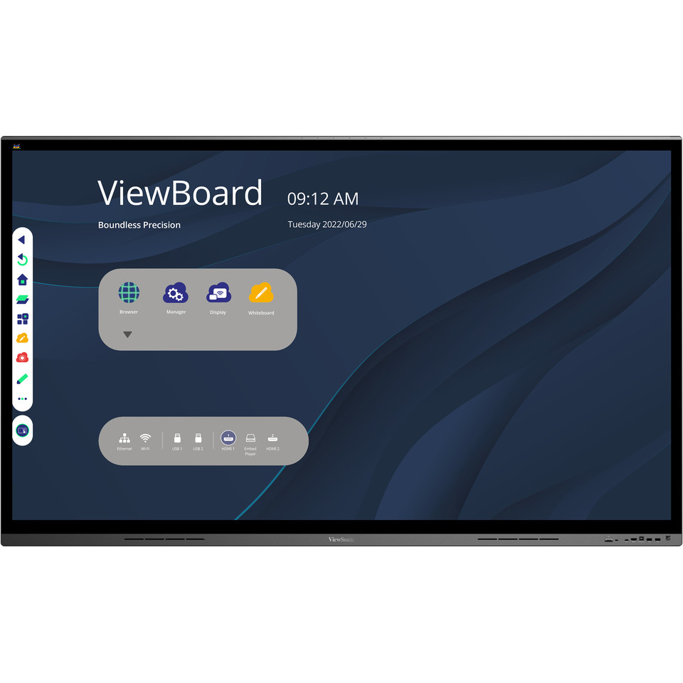Monitor VIEWSONIC IFP7562 189.2cm (4K, 450nits, HDMI/VGA/USB-C)-1